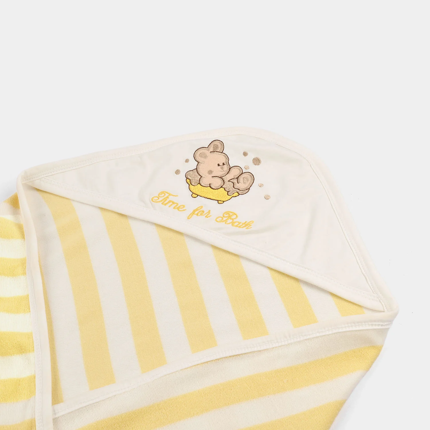 BP Hooded Bath Towel - Yellow - Image 2