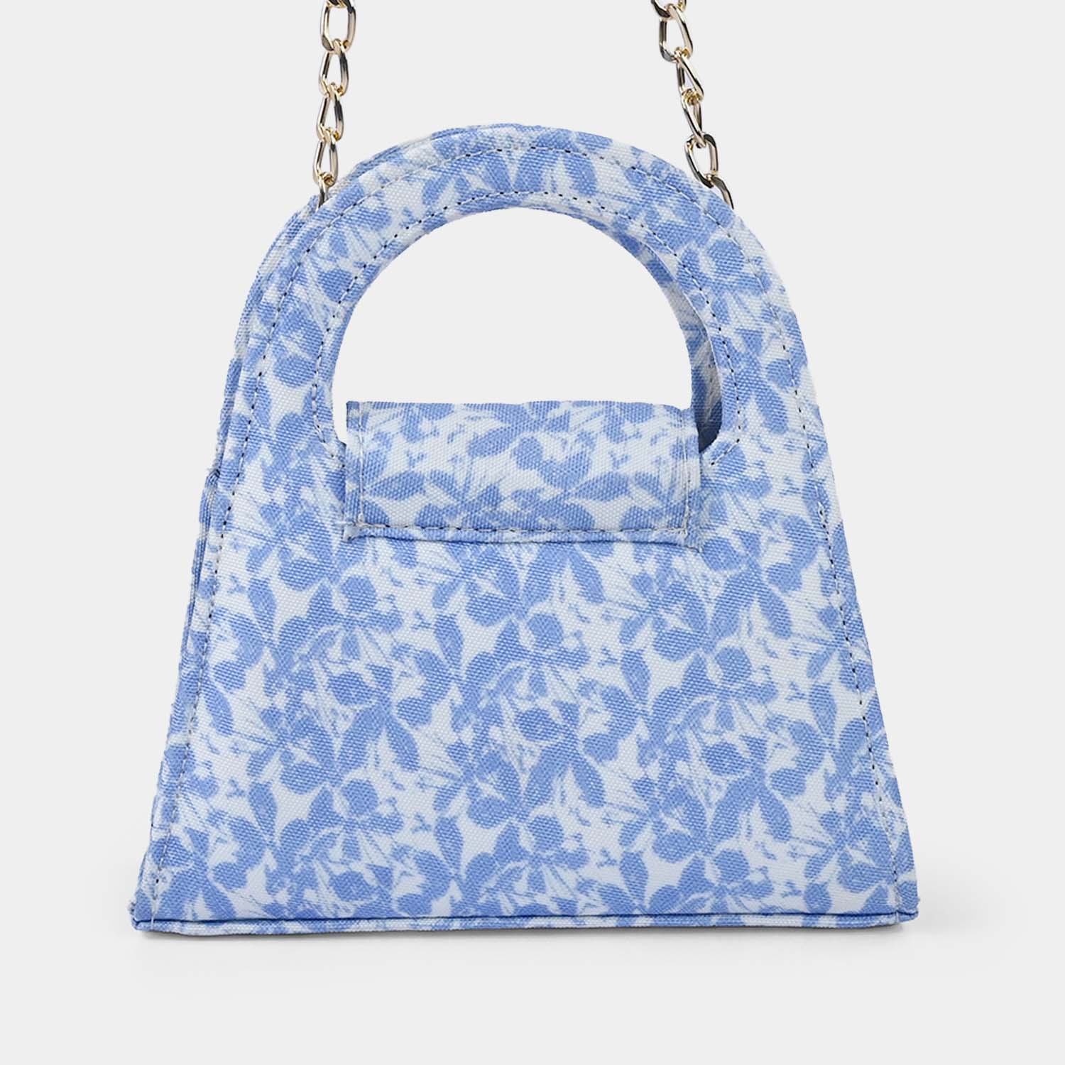 Kid's Fashion Hand Bag | Lavender Purple & White Floral - Image 4
