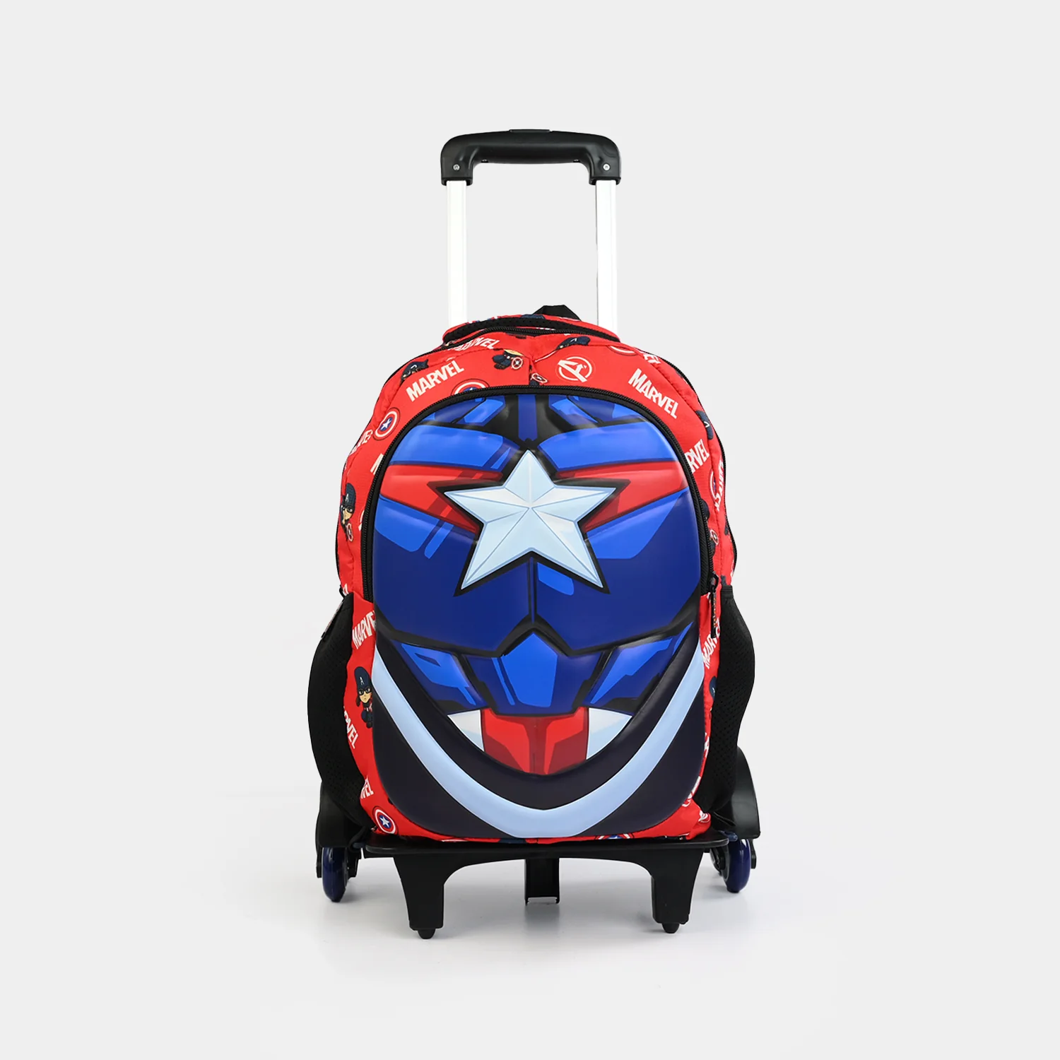 LEVUP 16" Embossed Shell Trolley Bag 3 Wheel for Kids | Grade 1-4 - Image 5