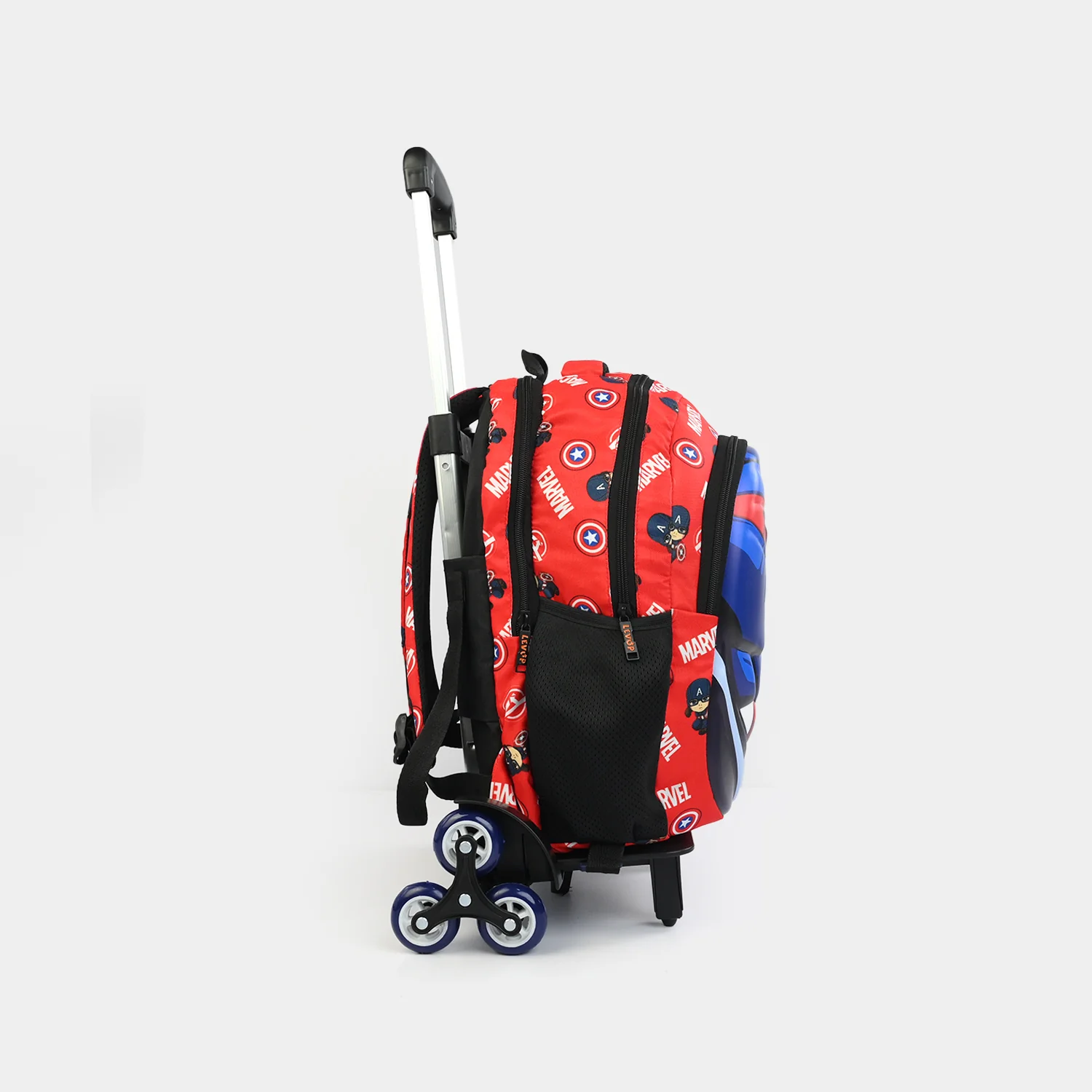 LEVUP 16" Embossed Shell Trolley Bag 3 Wheel for Kids | Grade 1-4 - Image 7