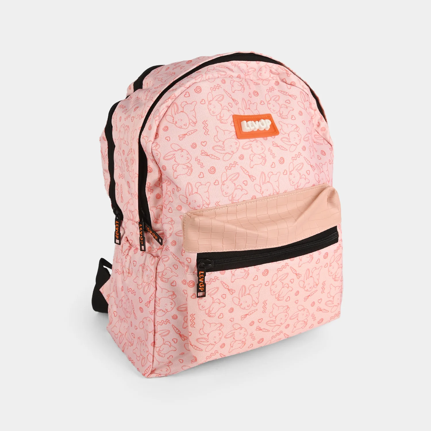 LEVUP 15" Rexine Flap Backpack for Kids | Grade KG - Image 3
