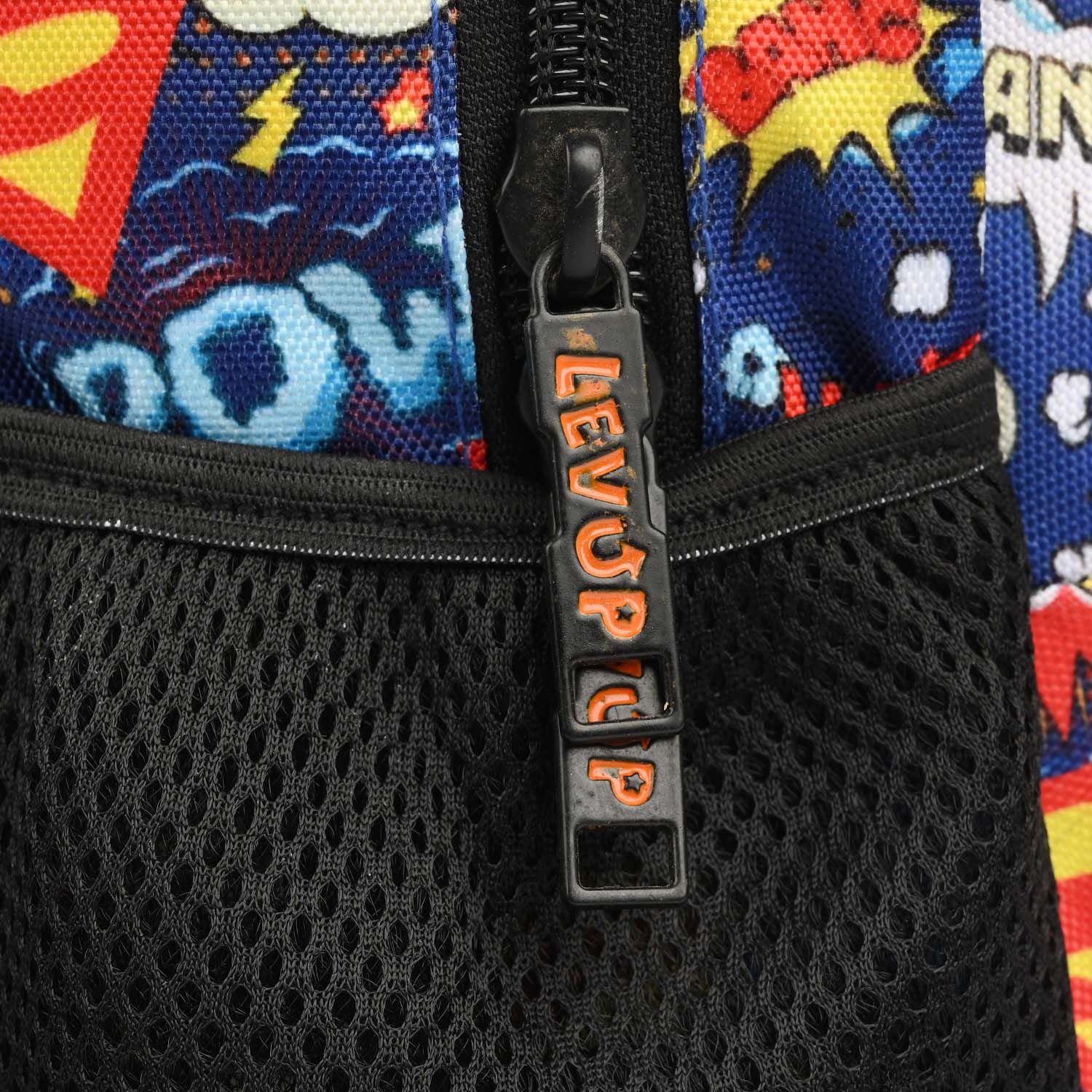 LEVUP 16" 3D Embossed Backpack for Boys | Grade 1-4 - Image 3