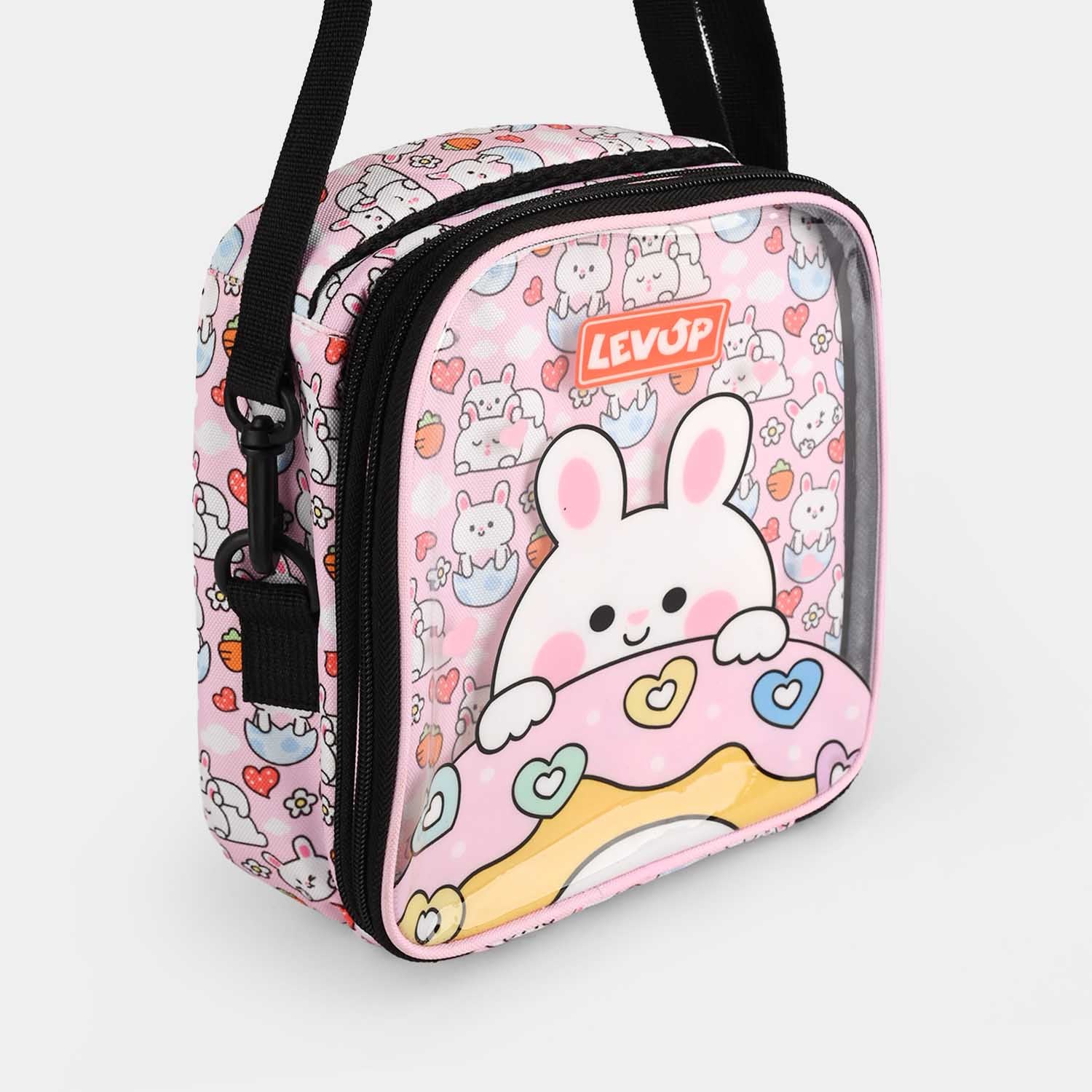 LEVUP Lunch Bag Pink Bunny