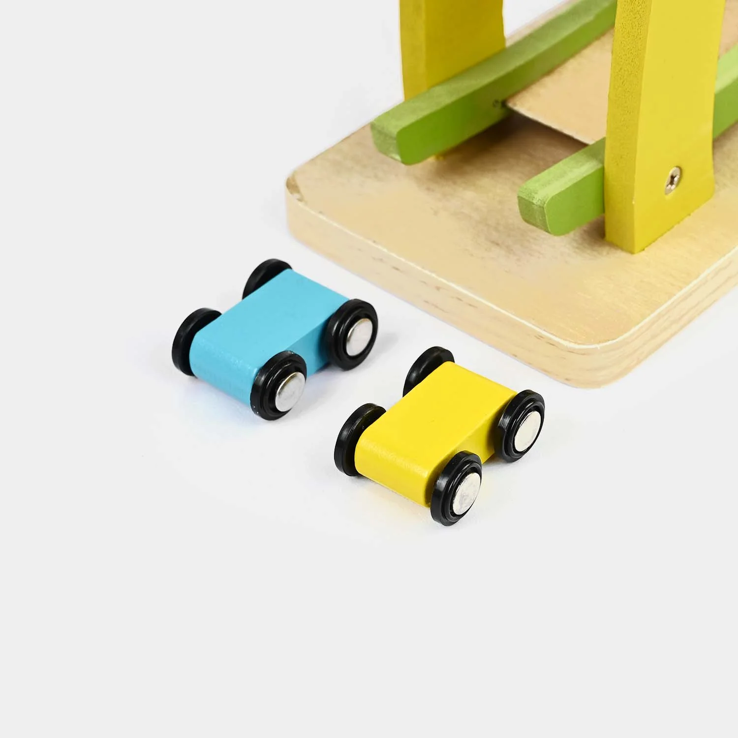 Wooden Zig-Zag Car Ramp Racer for Kids - Image 2