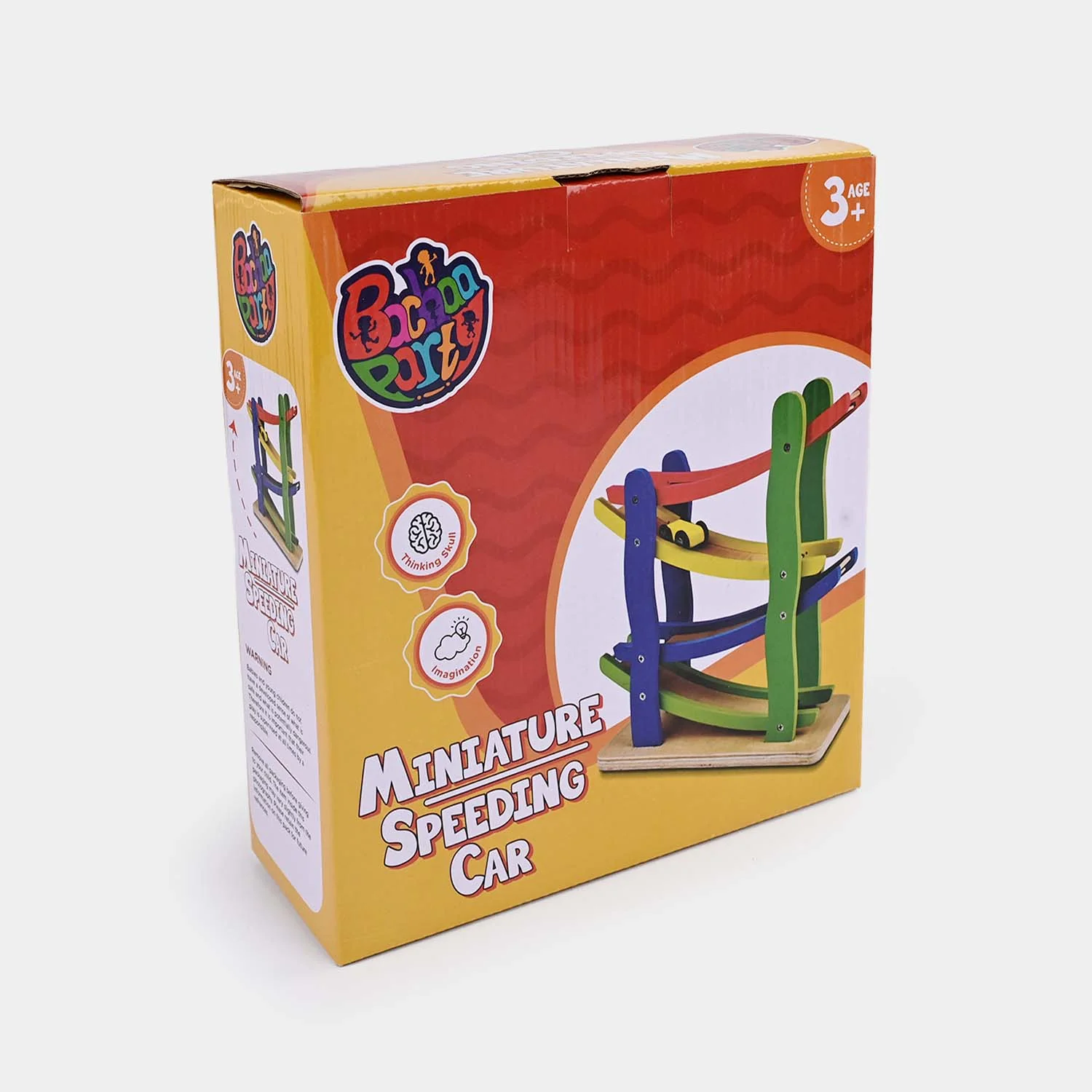Wooden Zig-Zag Car Ramp Racer for Kids - Image 3