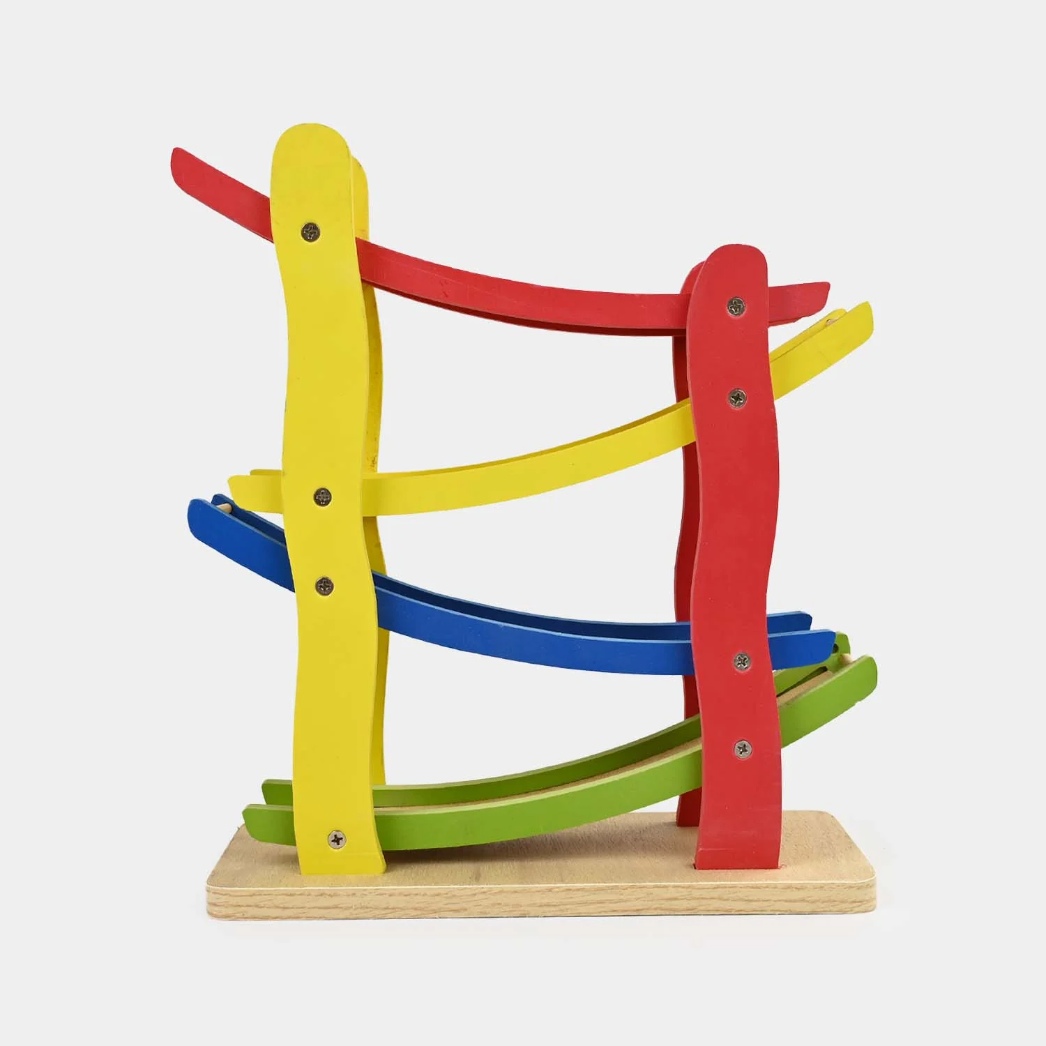 Wooden Zig-Zag Car Ramp Racer for Kids - Image 4