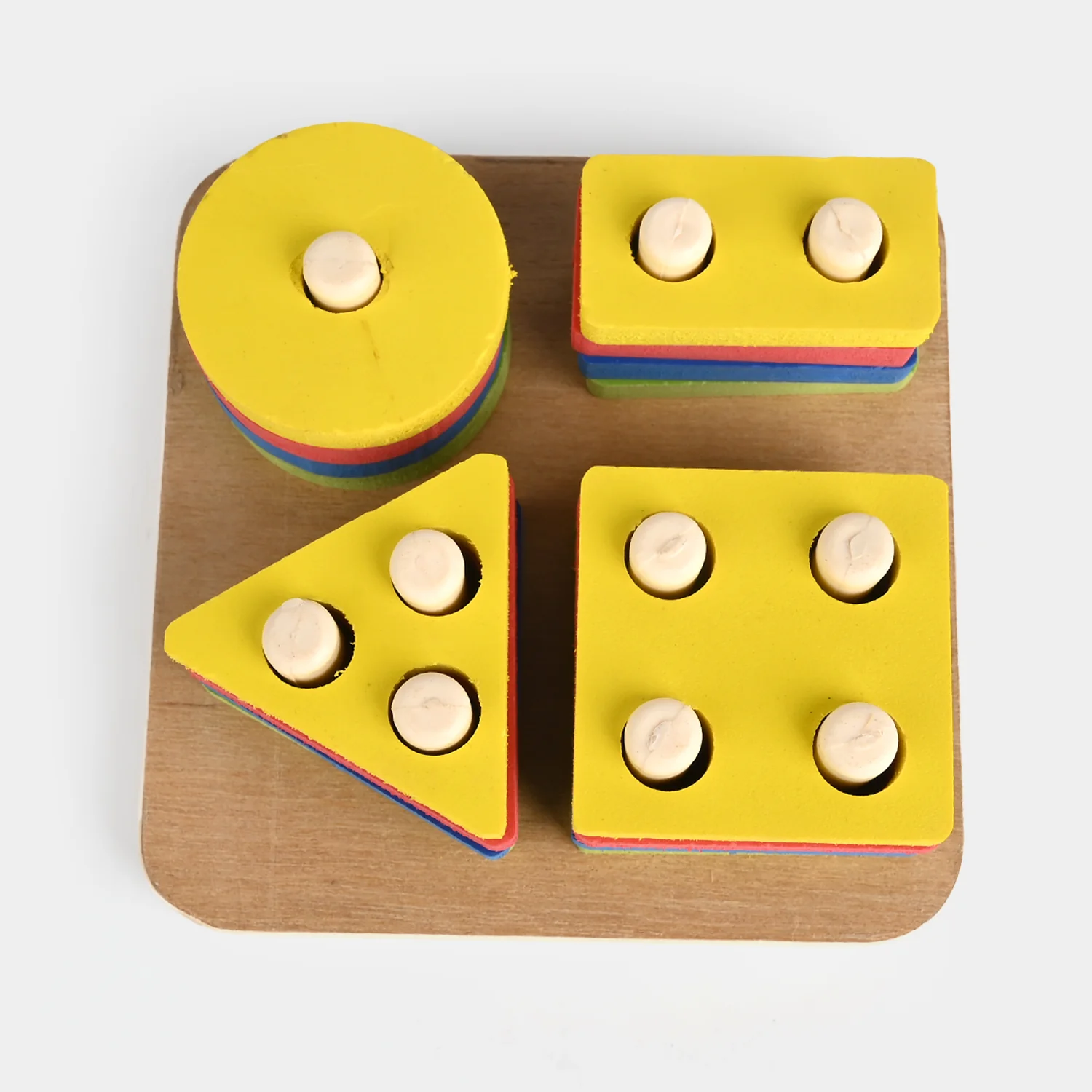 Multi Shape Building Blocks Wooden Toy - Image 2