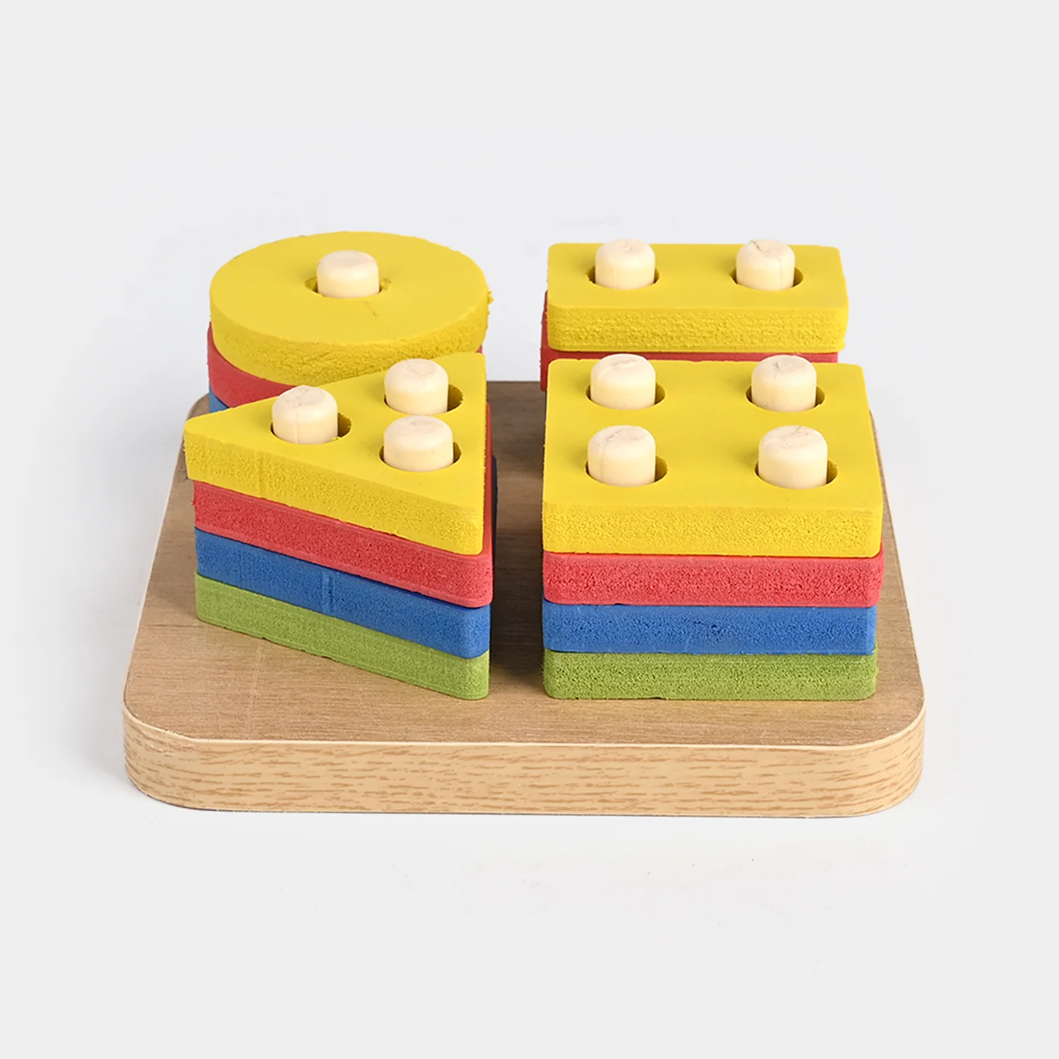 Multi Shape Building Blocks Wooden Toy - Image 4