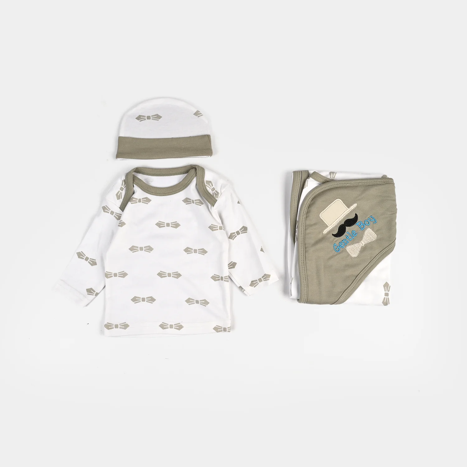 Infant Starter Set 11Pcs Bow Quiet | Grey - Image 3