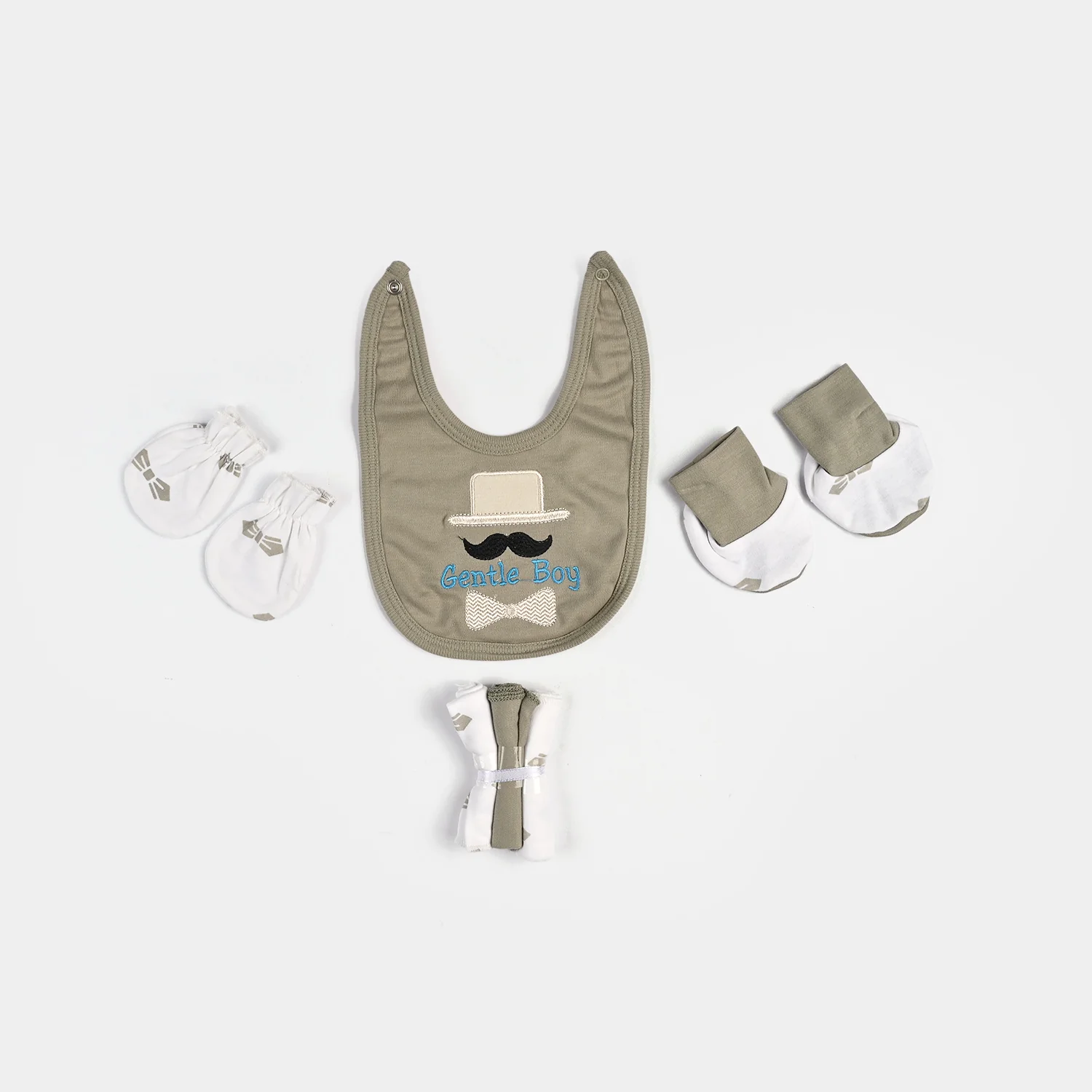 Infant Starter Set 11Pcs Bow Quiet | Grey - Image 4