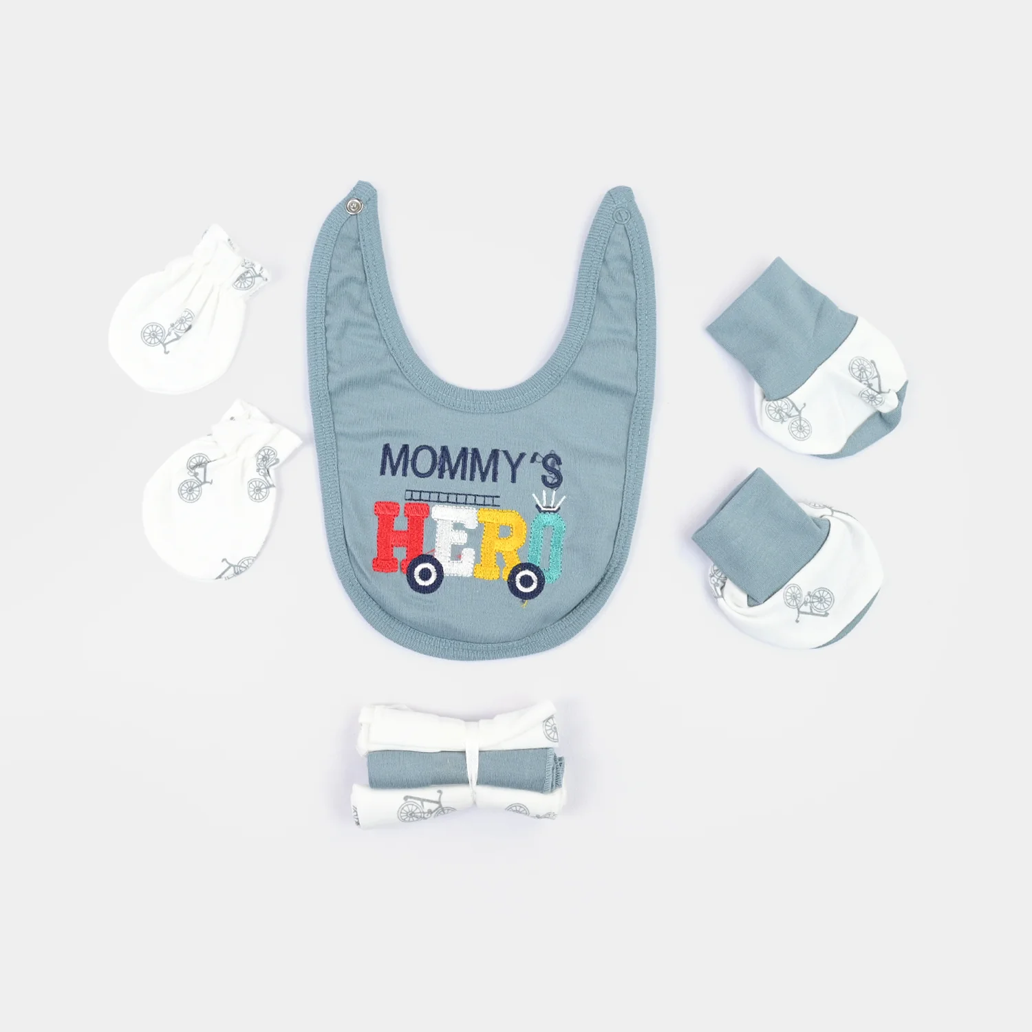 Infant Starter Set 11Pcs Cycle Faded Denim - Image 4