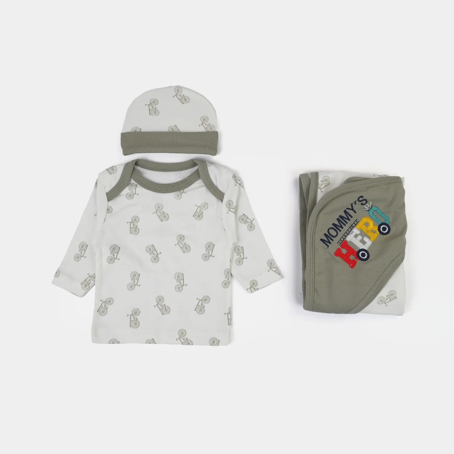Infant Starter Set 11Pcs Cycle Quiet Grey - Image 3
