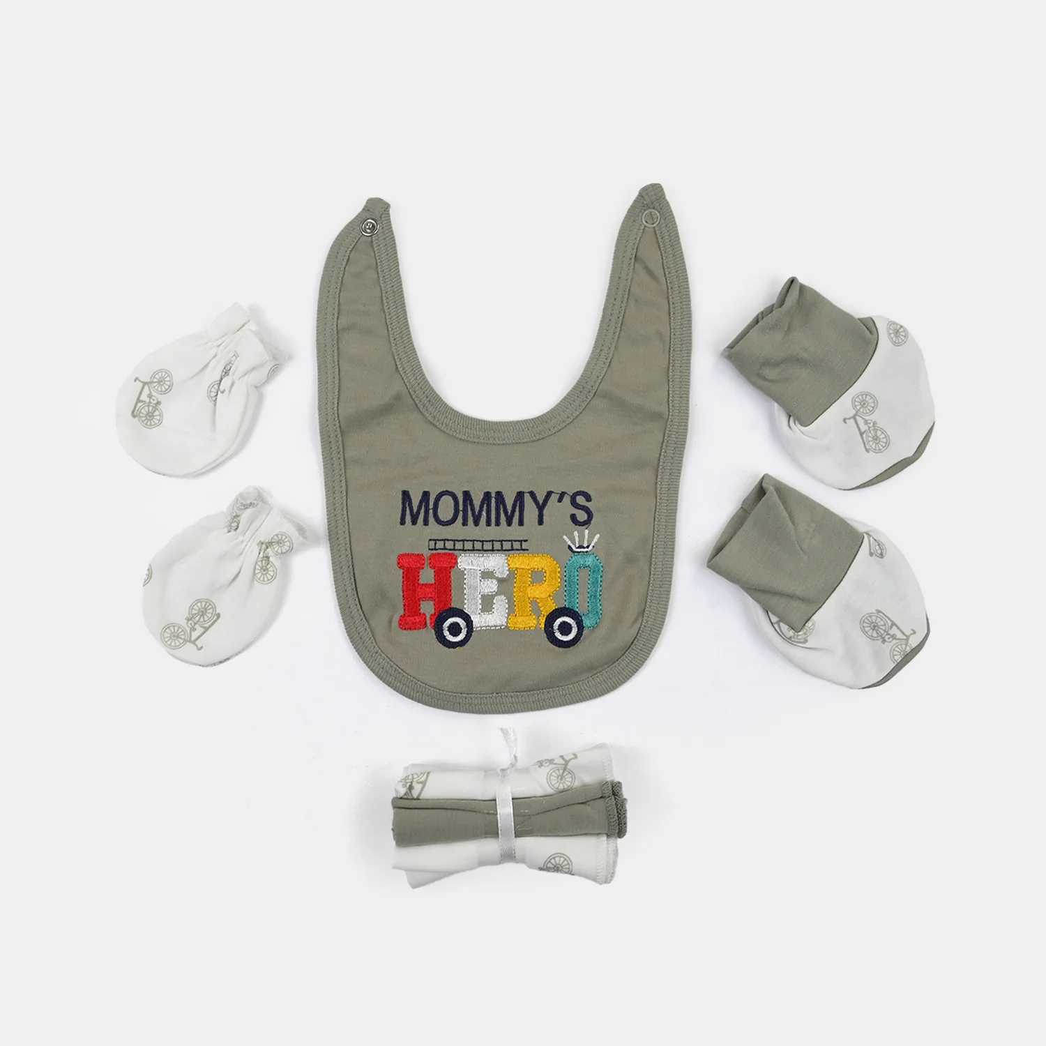 Infant Starter Set 11Pcs Cycle Quiet Grey - Image 4
