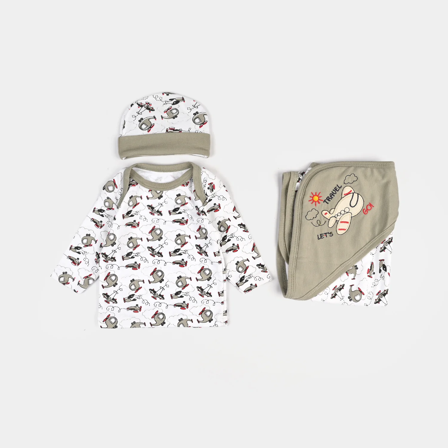 Infant Starter Set 11Pcs Helicopter Quiet Grey - Image 3