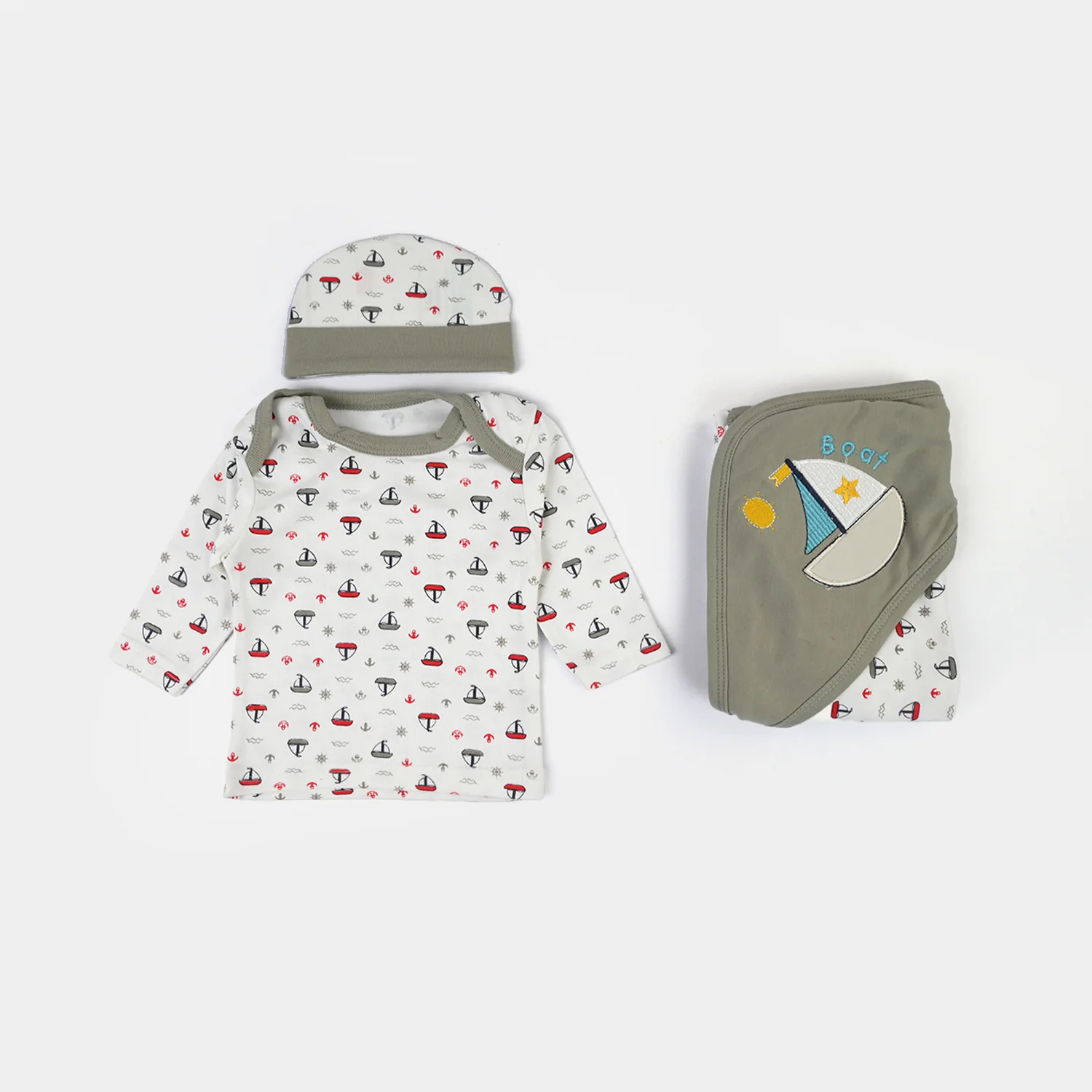 Infant Starter Set 11Pcs Ship Quiet Grey - Image 3