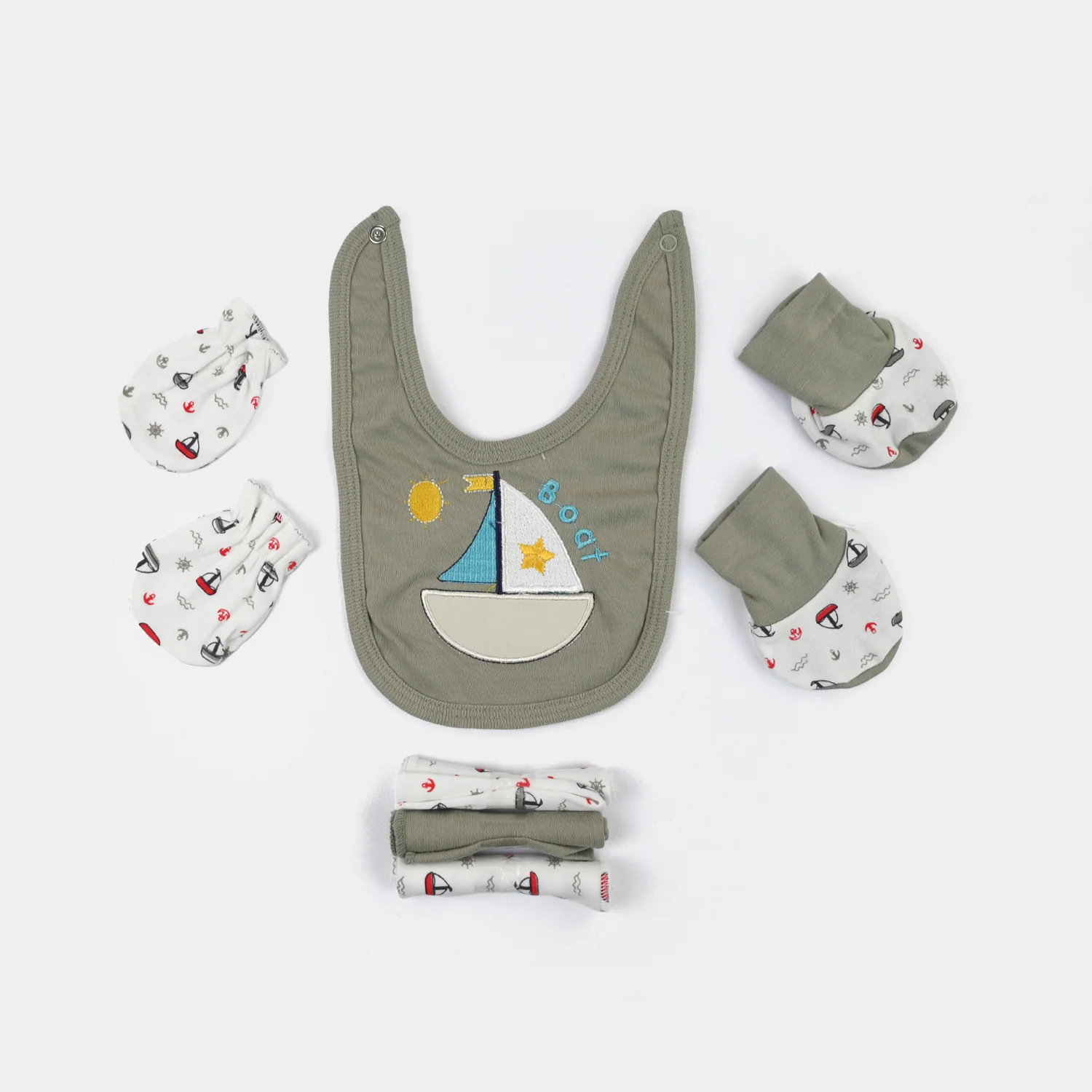 Infant Starter Set 11Pcs Ship Quiet Grey - Image 4