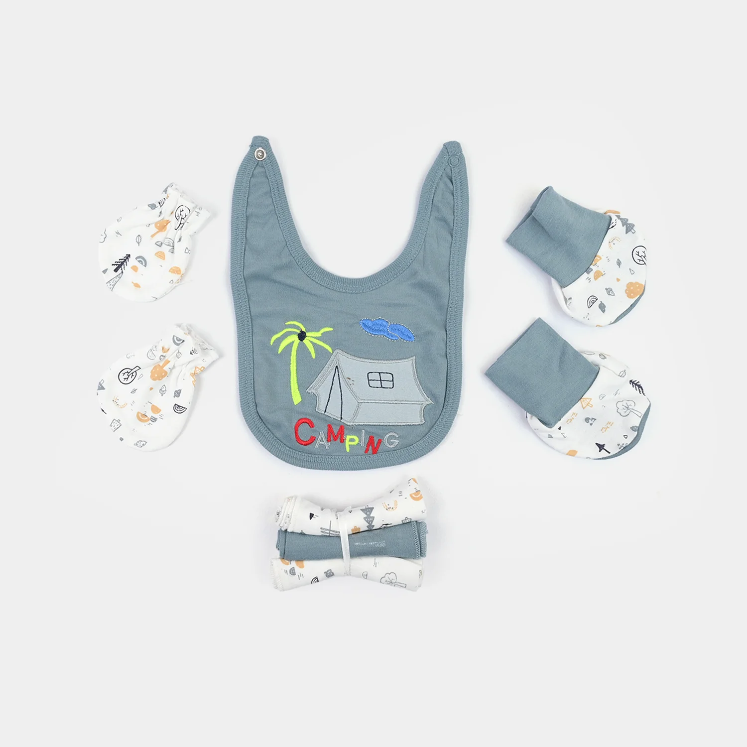 Infant Starter Set 11Pcs Tree Faded Denim - Image 4