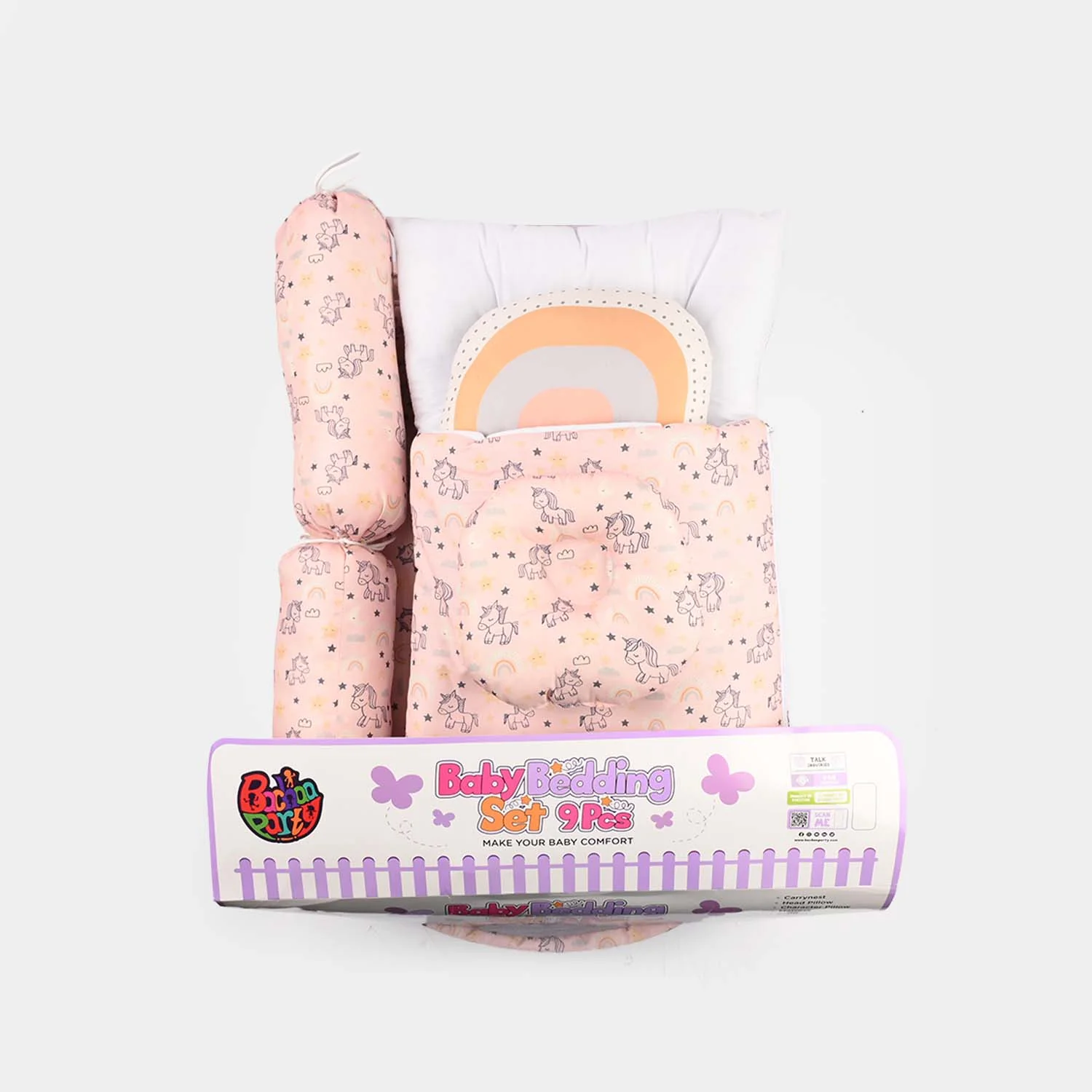 Baby Carry Nest/Bedding Set | 9PCs - Image 3