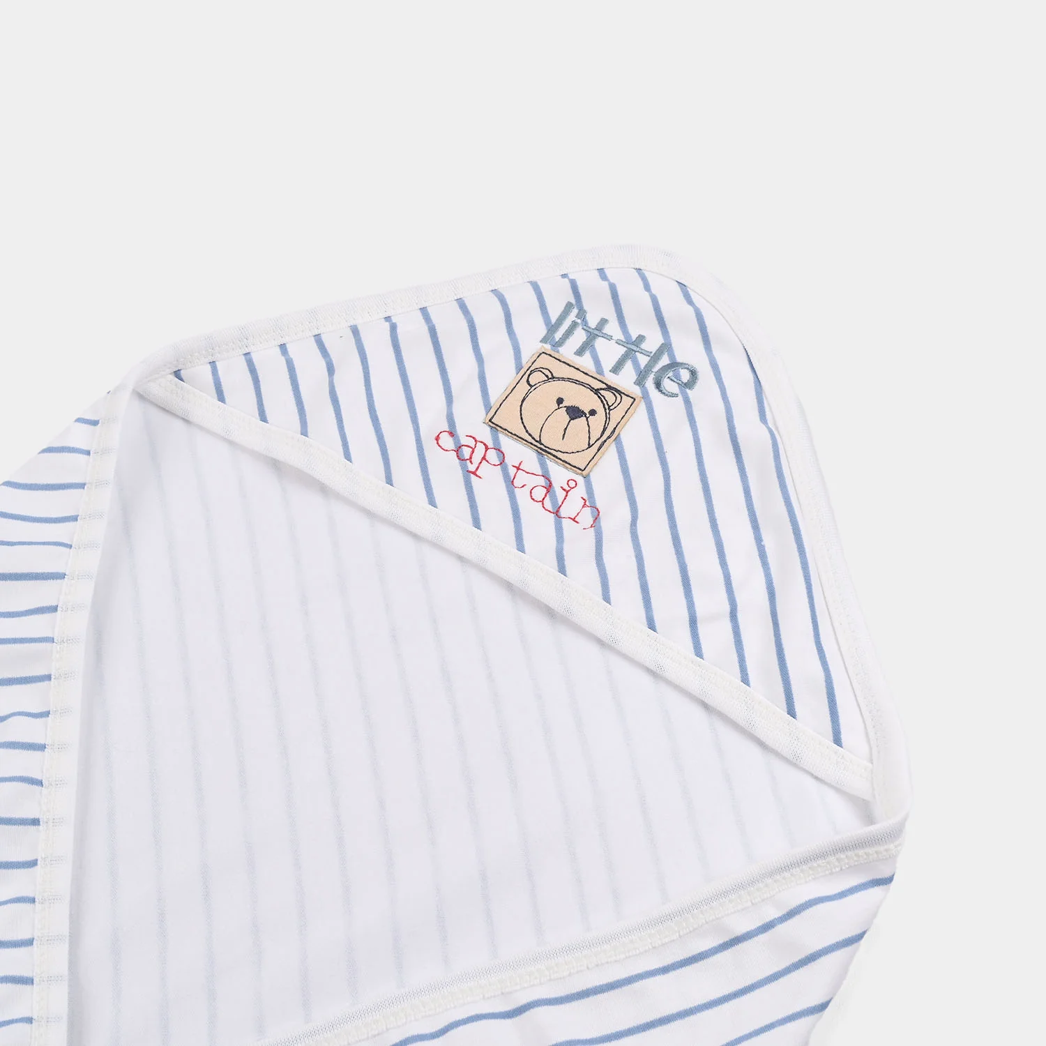 Baby Wrapping Sheet (Striped) - Blue - Image 2
