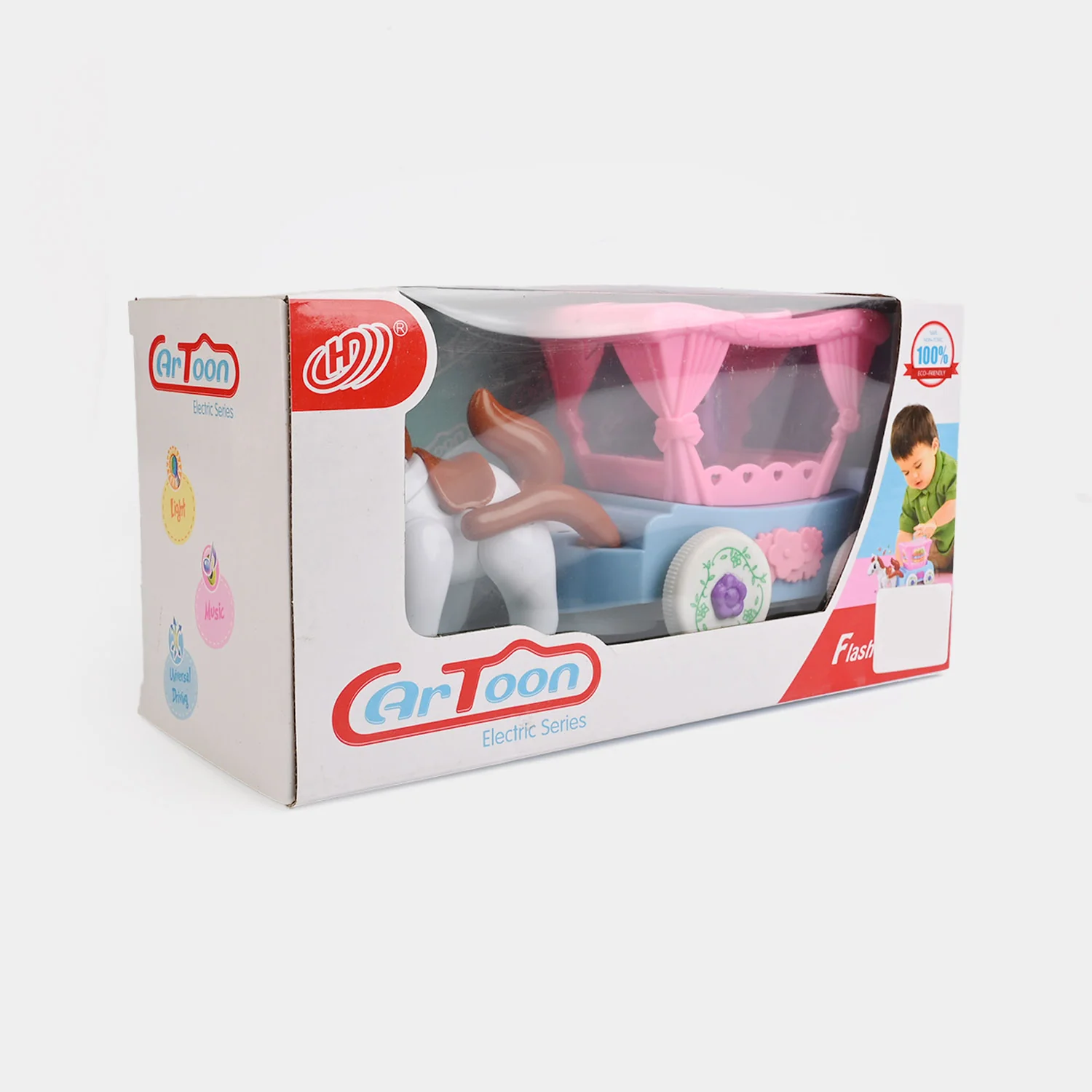Cartoon Electric Horse Carriage Toy Set - Image 3