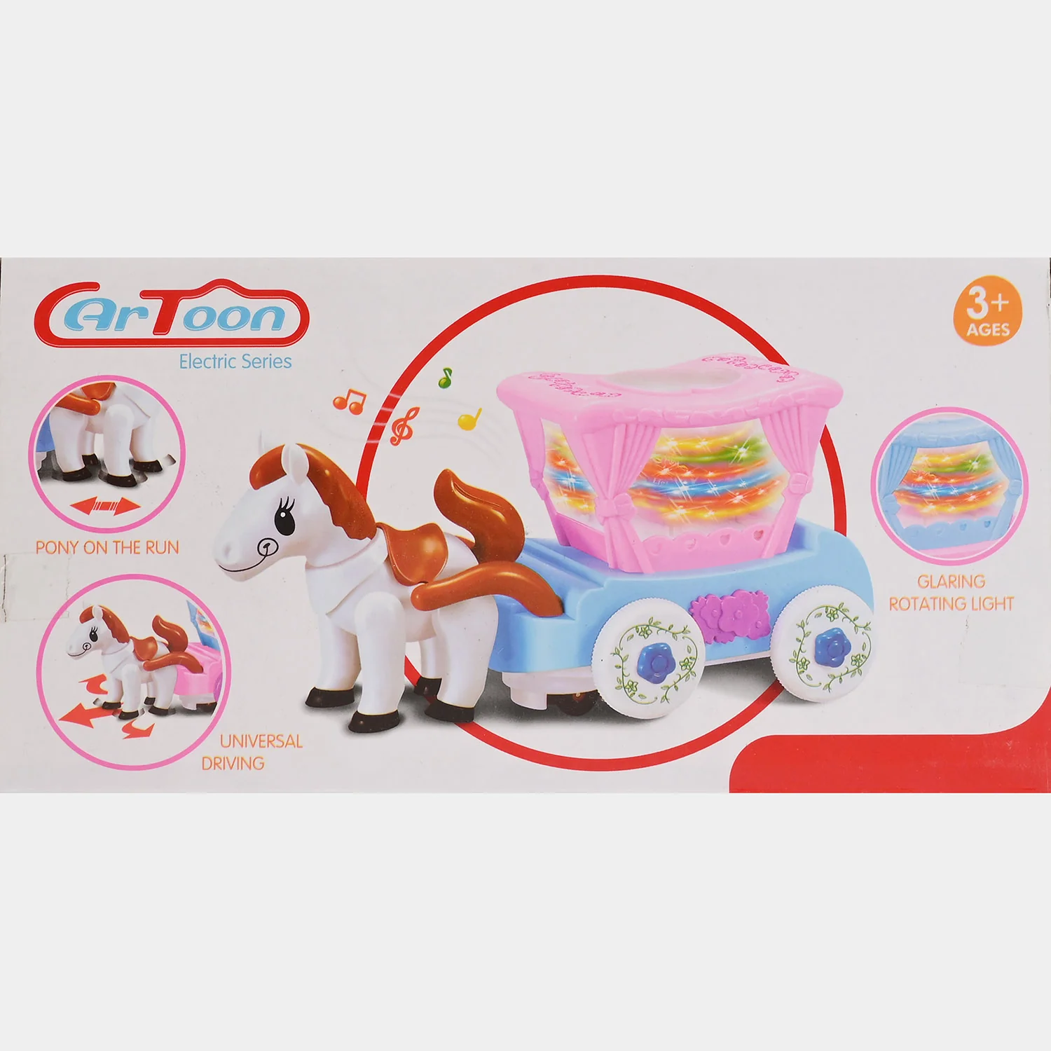 Cartoon Electric Horse Carriage Toy Set - Image 6