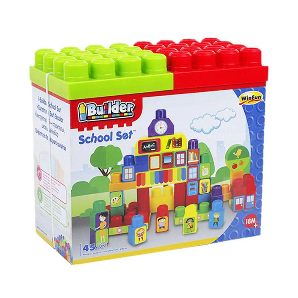 Builder School Block Set - 45 PCs (1619)