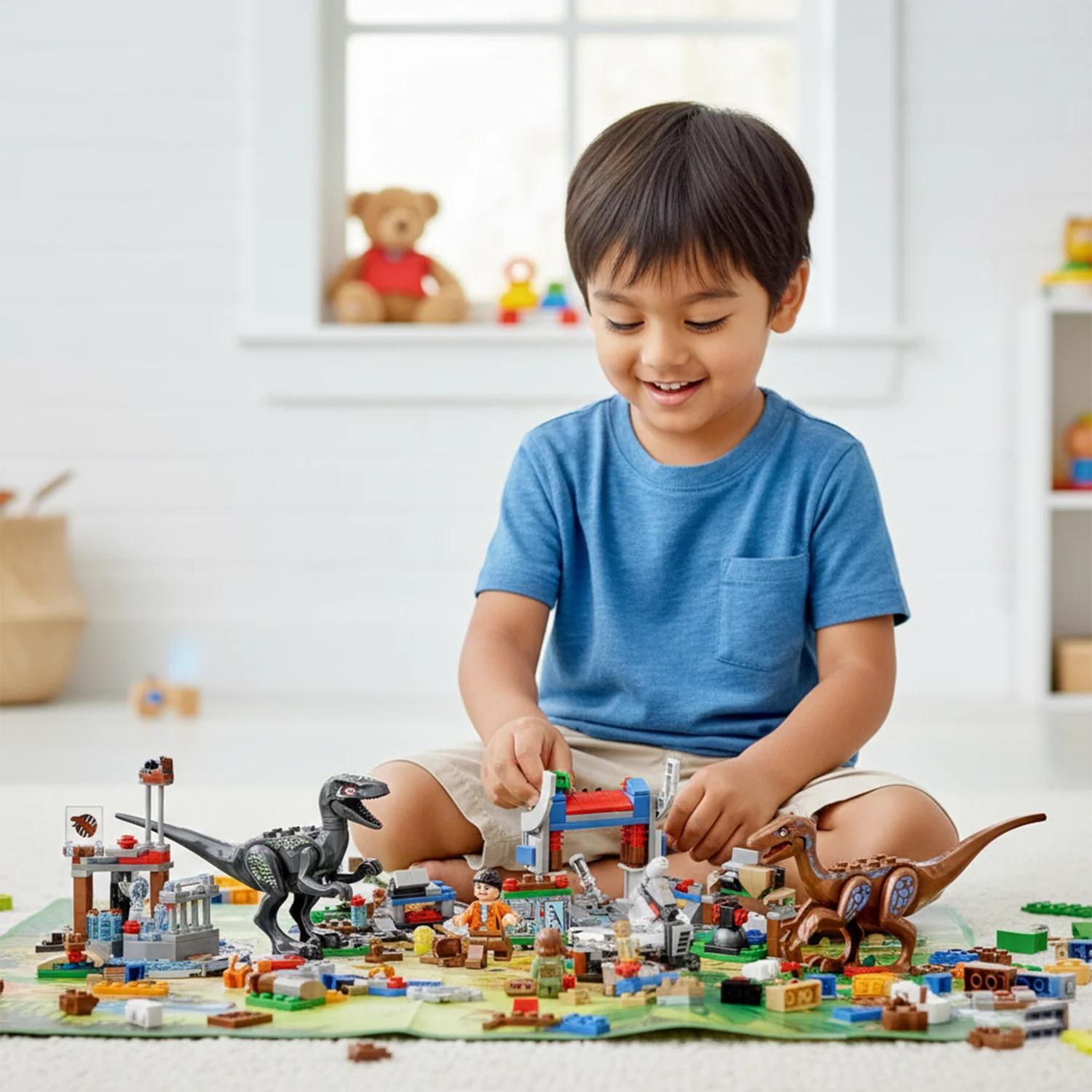Dinosaur World Building Block Set