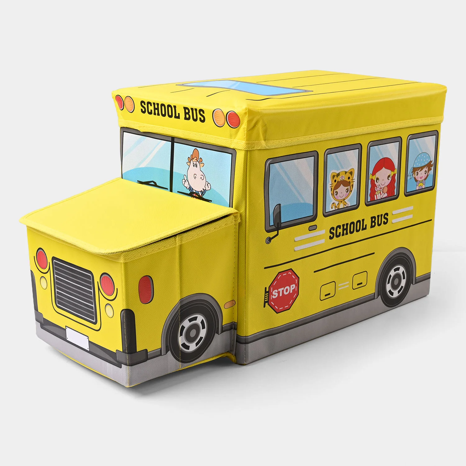 Kids Bus Storage Box Yellow 779 - Image 3