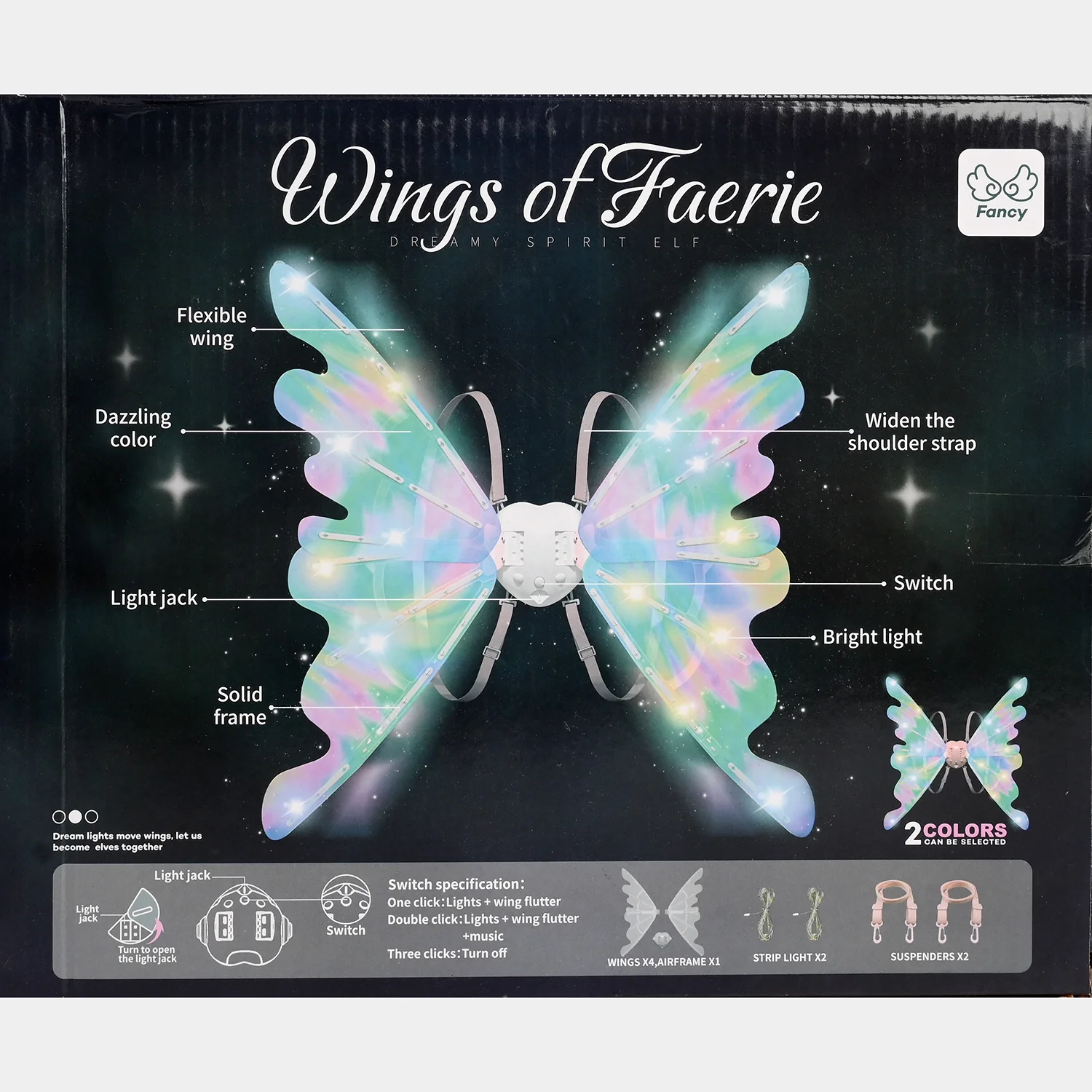 Electric Light-Up Fairy Wings - Image 4