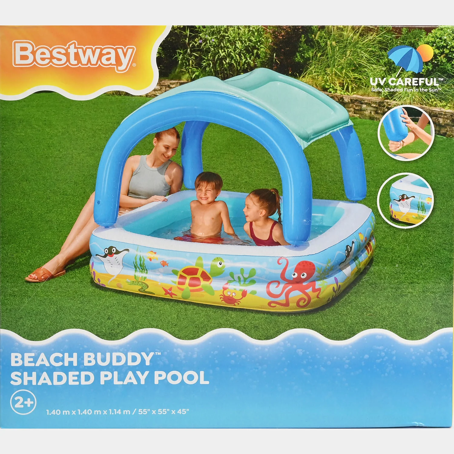 Beach Buddy Shaded Play Pool - Image 2