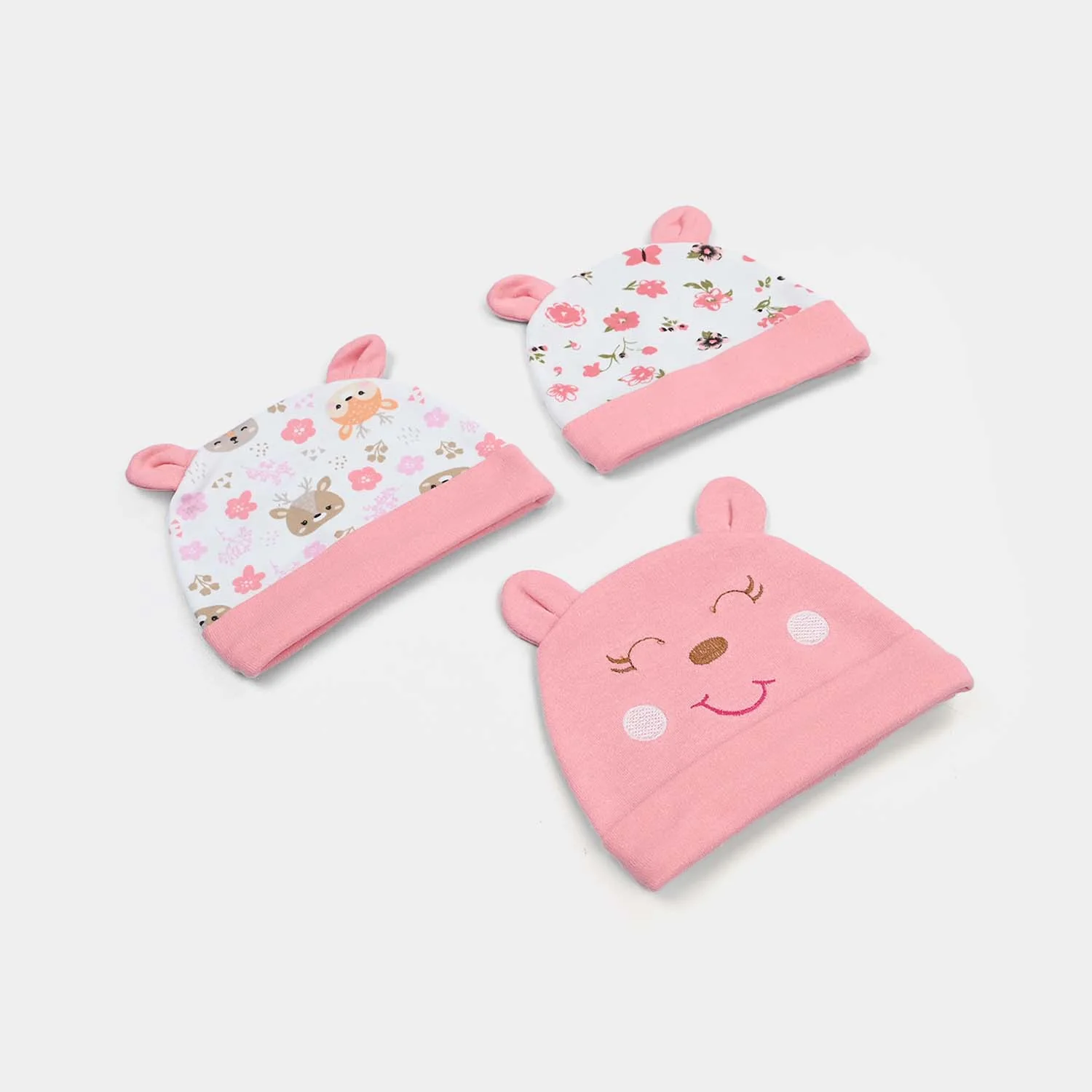 Baby Cap/Hat Set | 3Pcs - Image 2