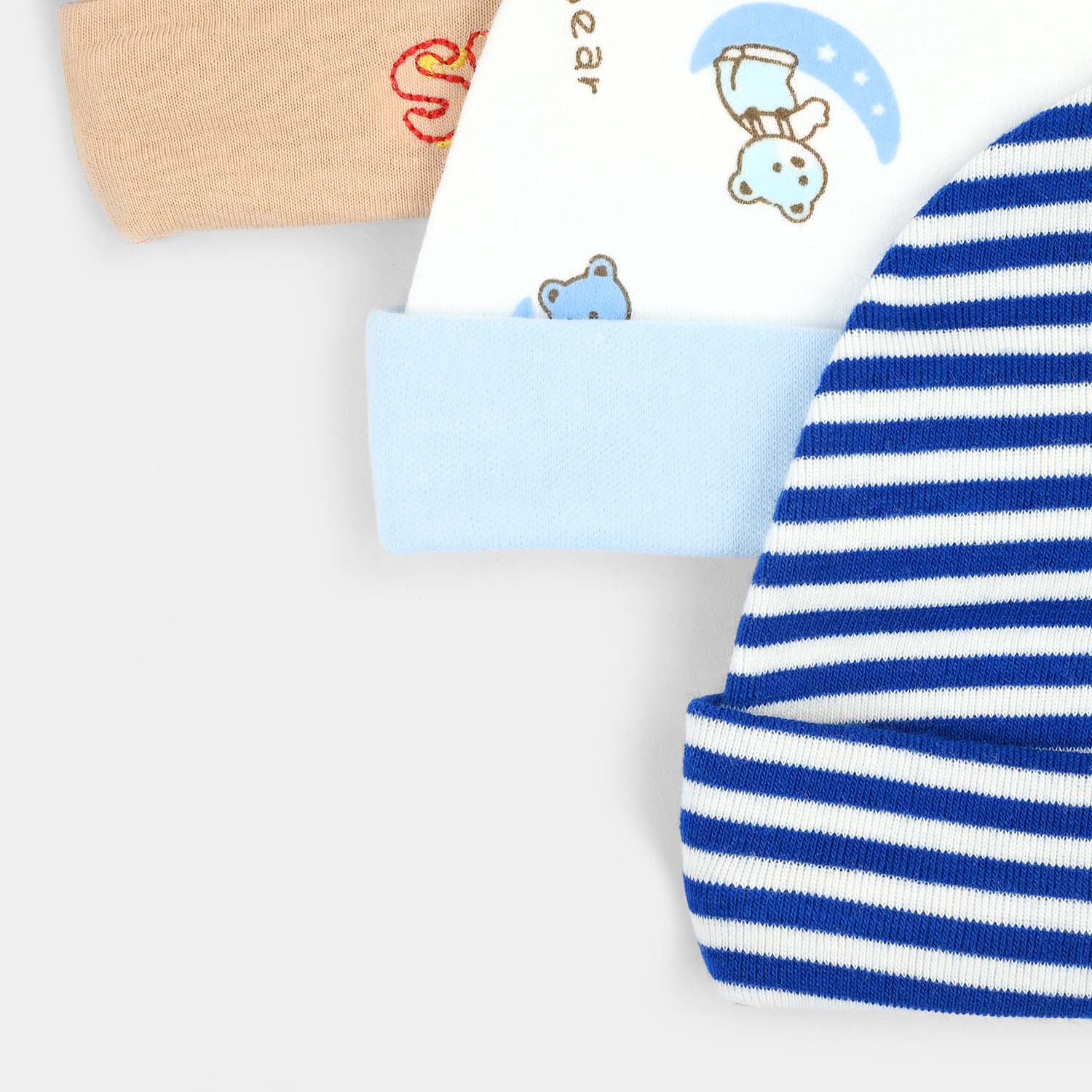 Pack OF 5 Infant Cotton Cap Set - Image 4