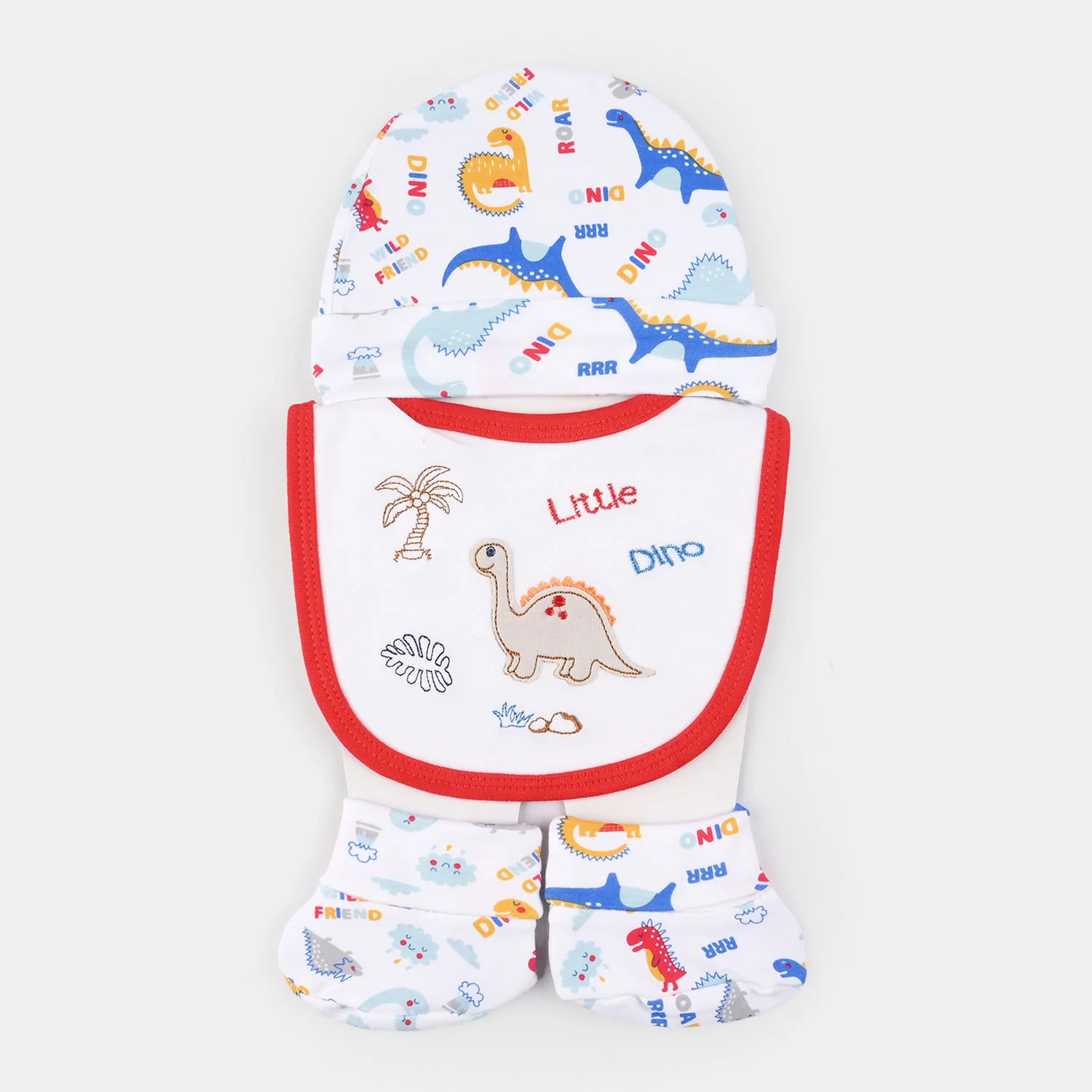 Baby Essentials Set Bib, Cap, & Socks - Image 3