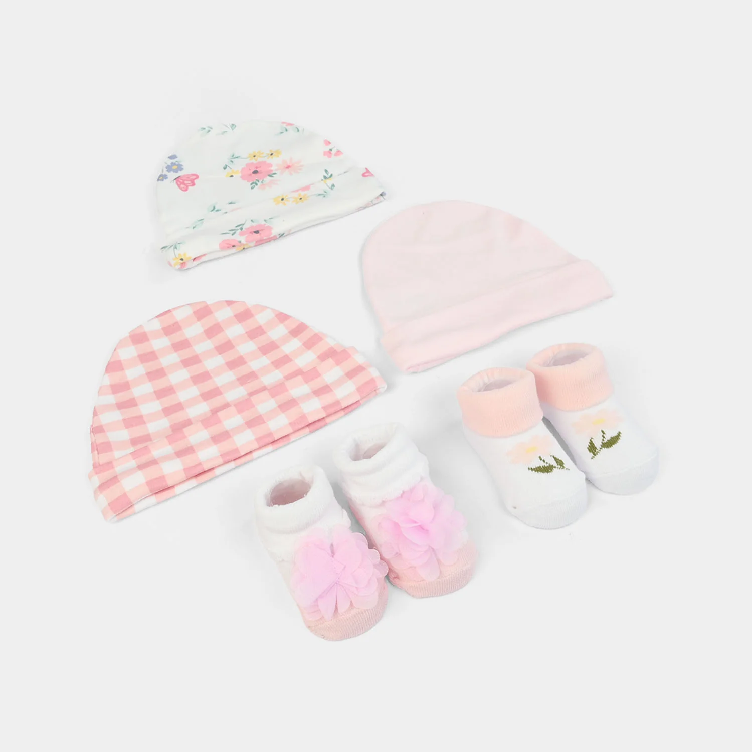 Cotton Baby Cap & Socks Pack Of 5 - Image 2