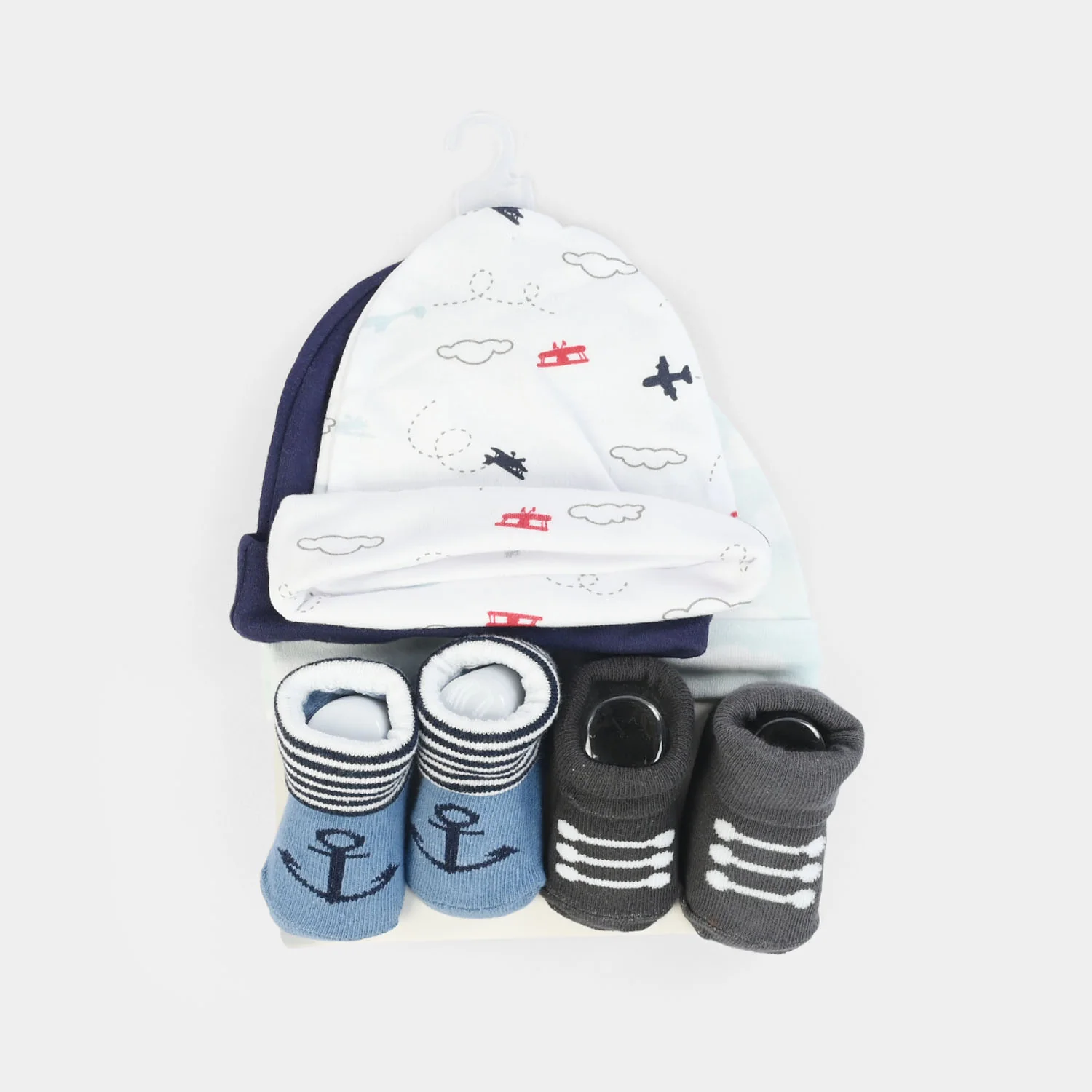 Cotton Baby Cap & Socks Pack Of 5 - Image 3