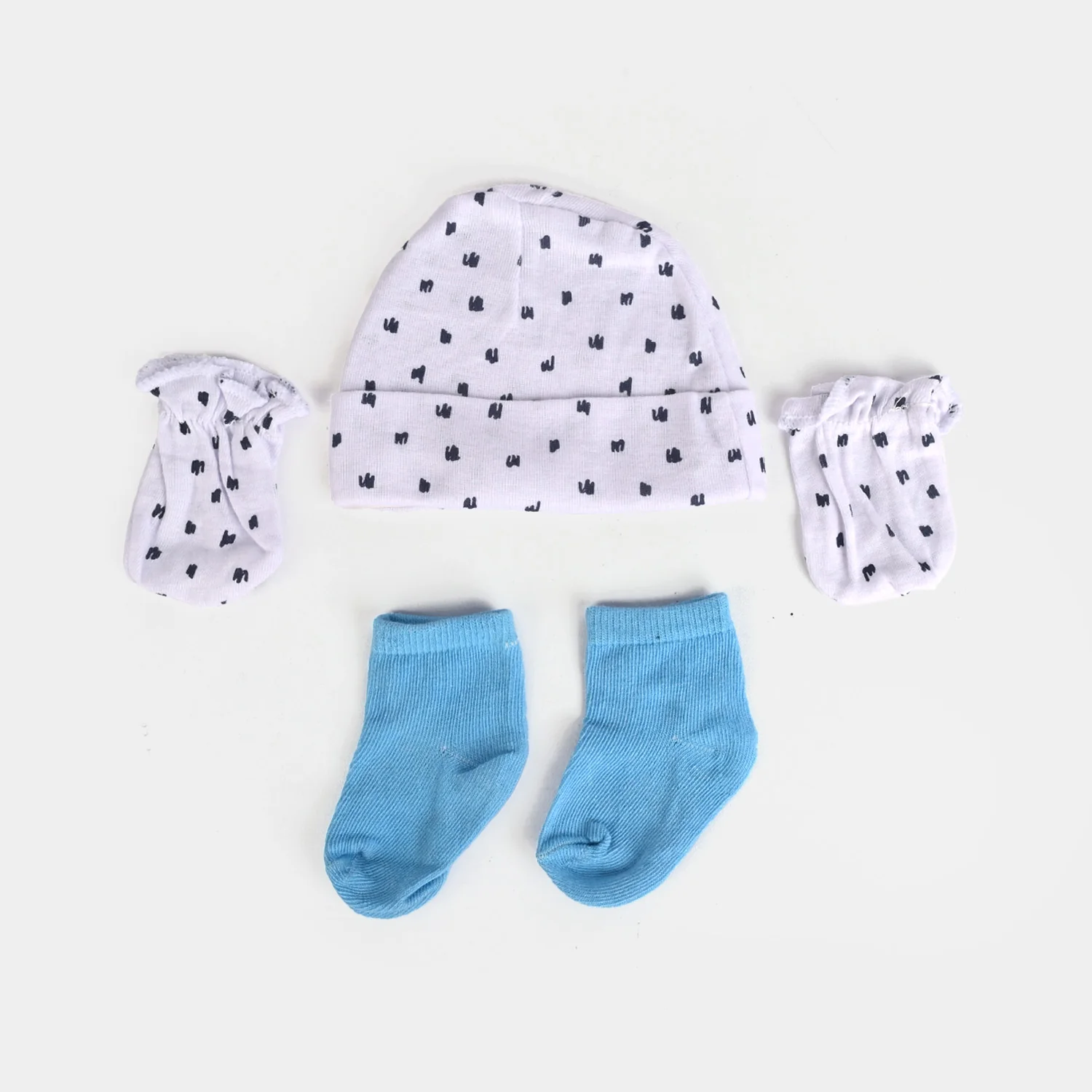 Baby Cap, Mittens & Socks Set - Image 2