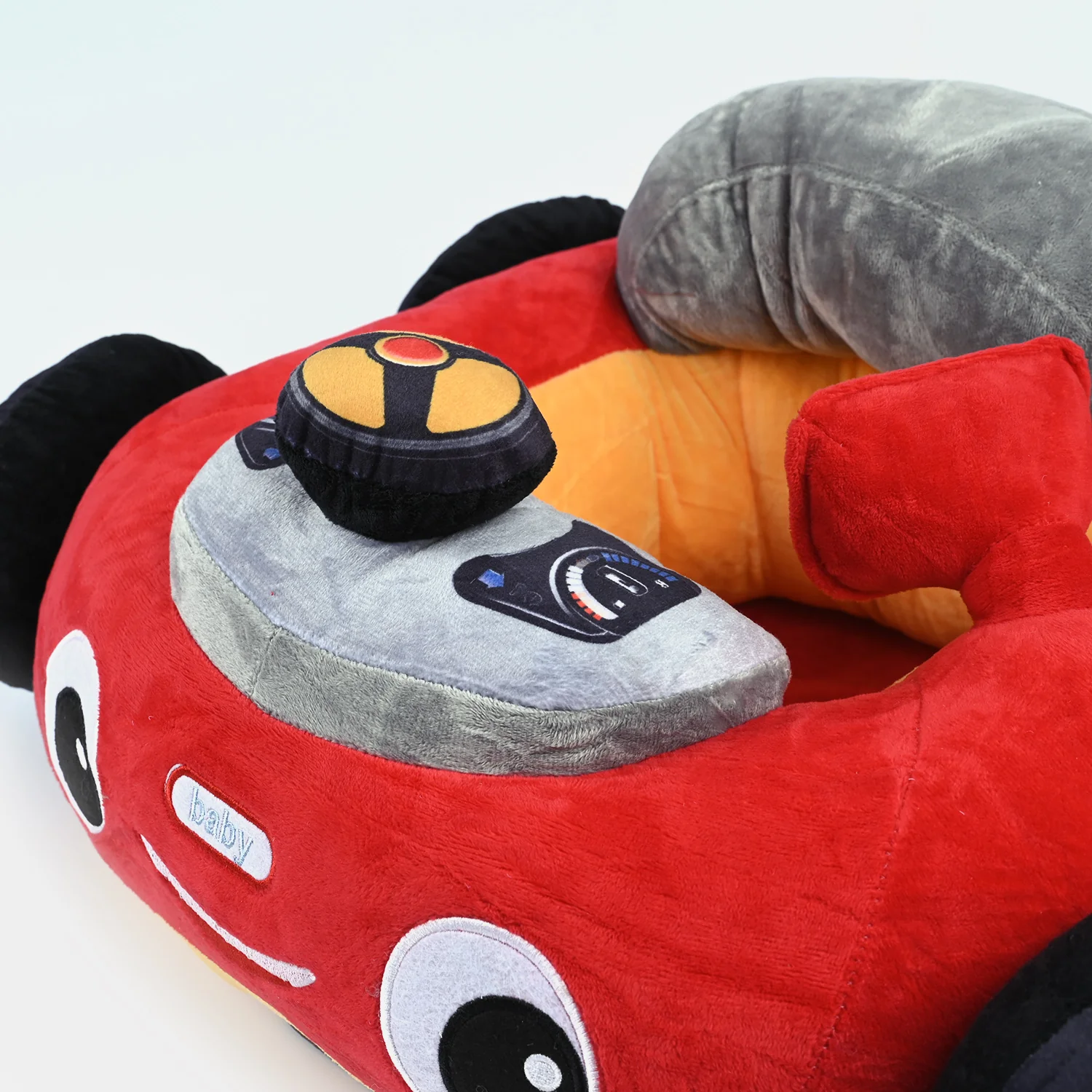 Car Design Baby Floor Seat/Support Sofa Seat - 9M+ |  548-Red - Image 4