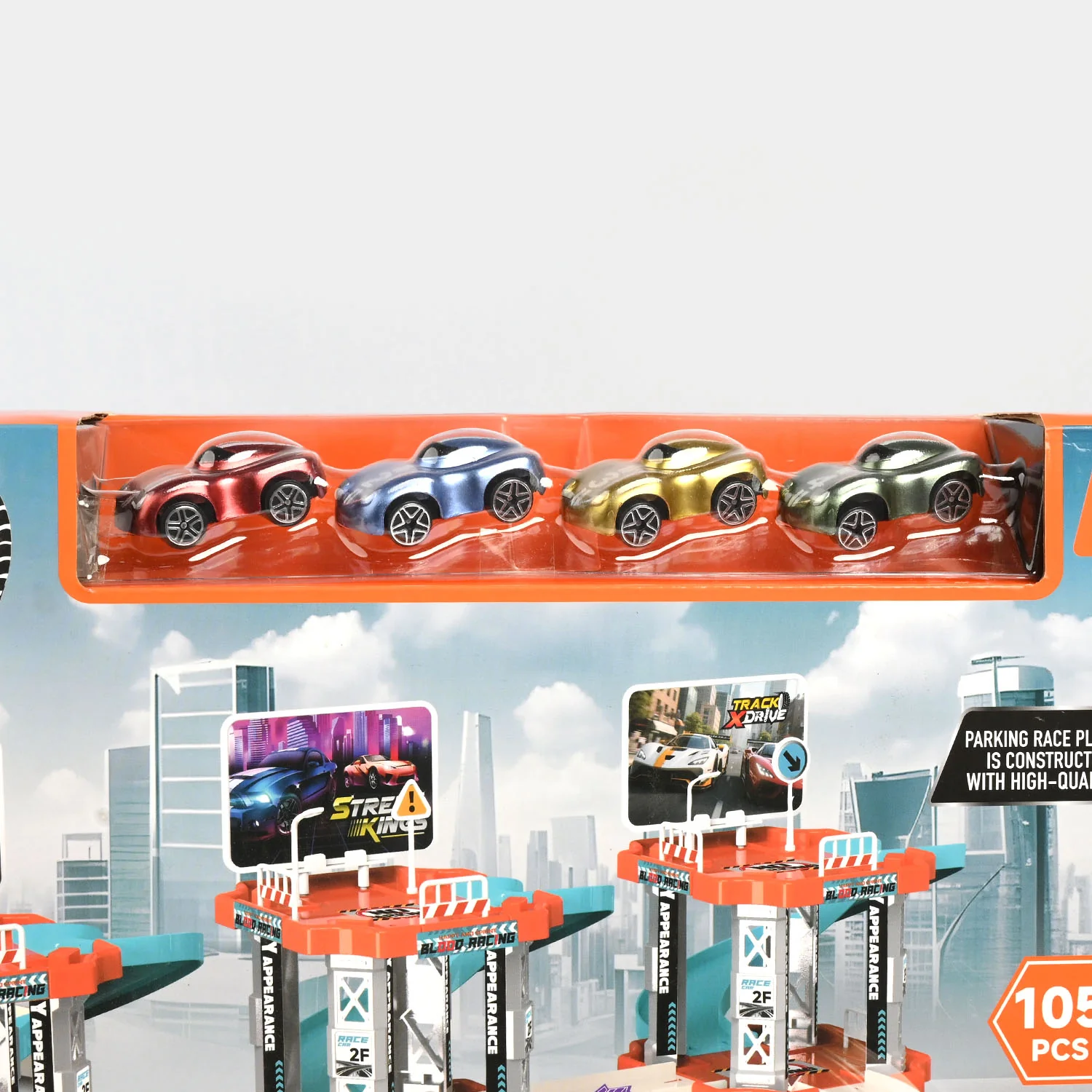 Track X-Drive Parking Garage Toy Playset - Image 2
