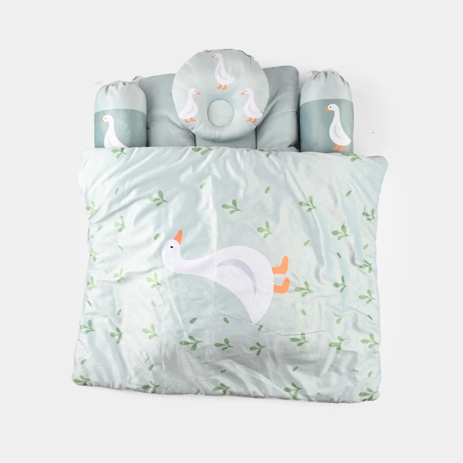 Baby Sleeping Bedding Set with Pillow & Bolsters - Image 2