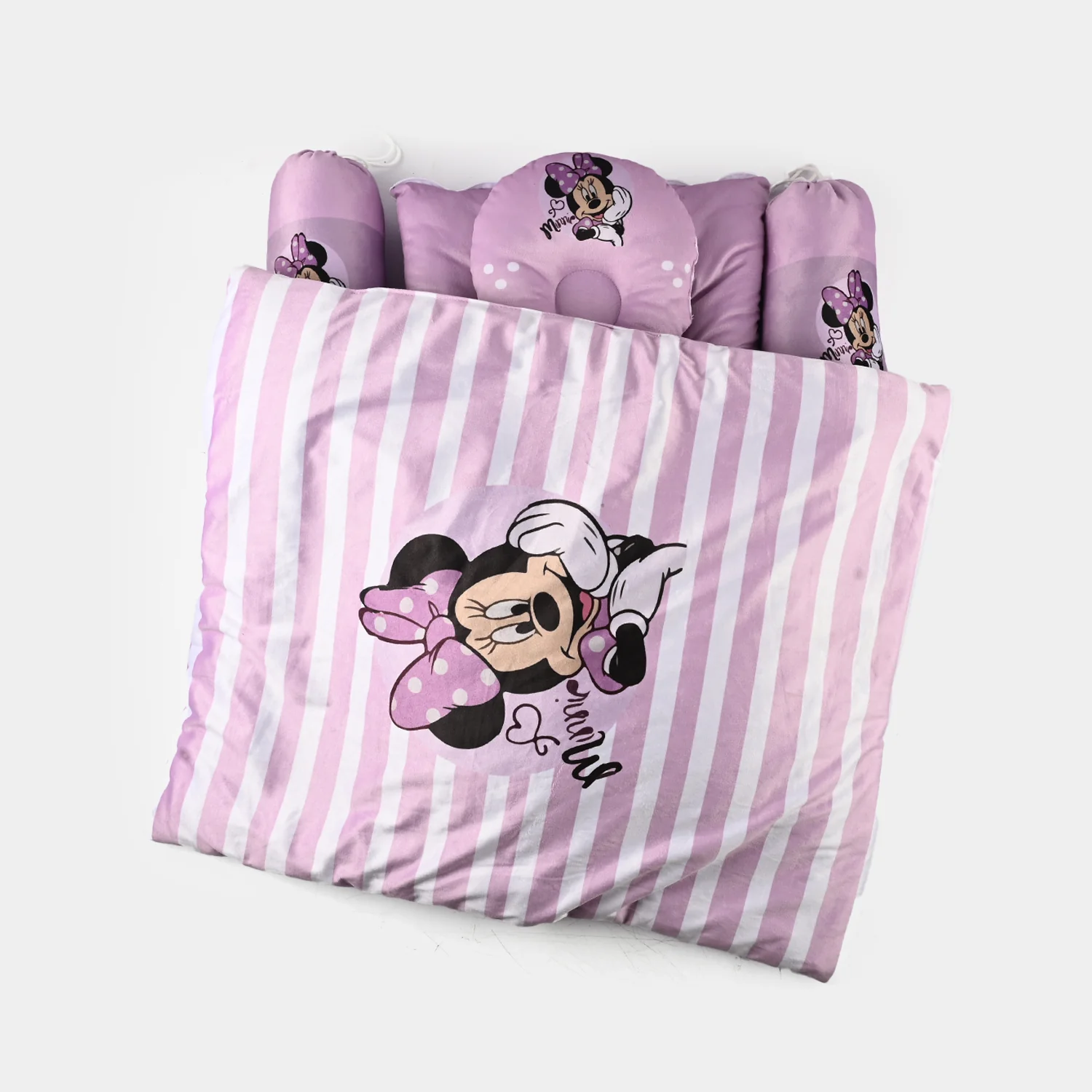 Baby Sleeping Bedding Set with Pillow & Bolsters - Image 2