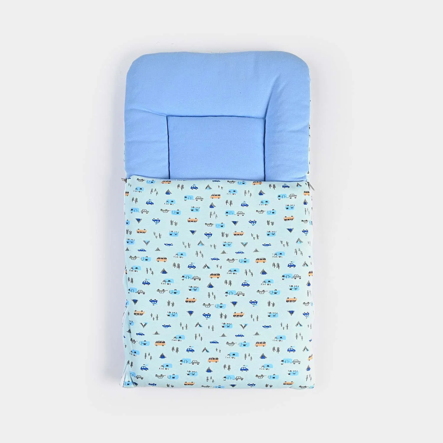 Baby Carry Nest Printed -Blue Small Car - Image 3