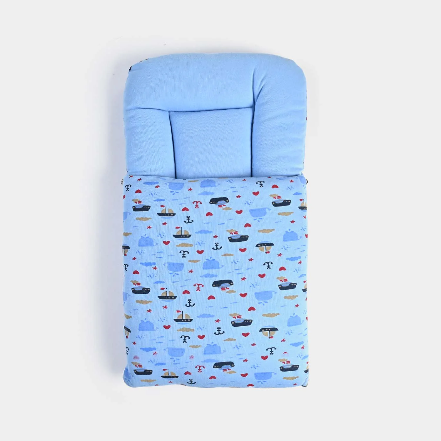 Baby Carry Nest Printed -Navy Blue Fish - Image 3