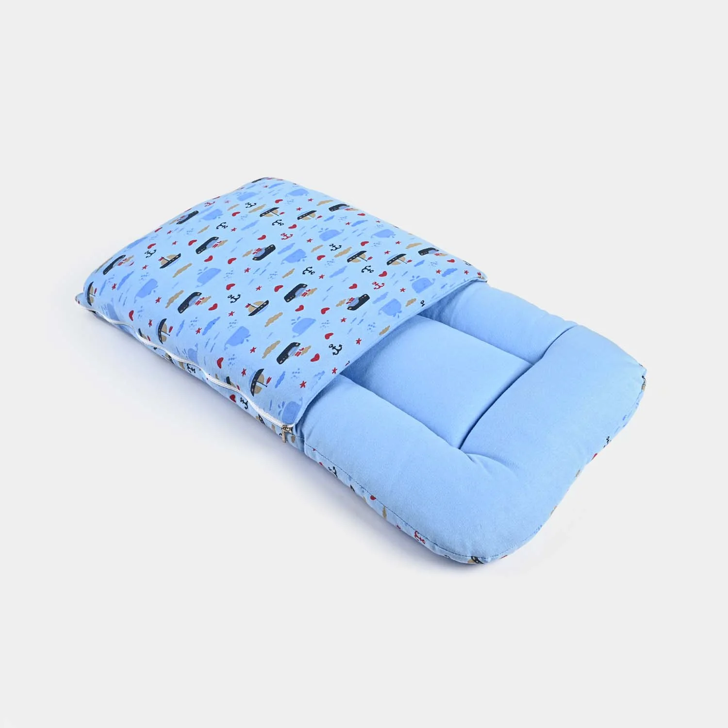 Baby Carry Nest Printed -Navy Blue Fish - Image 5
