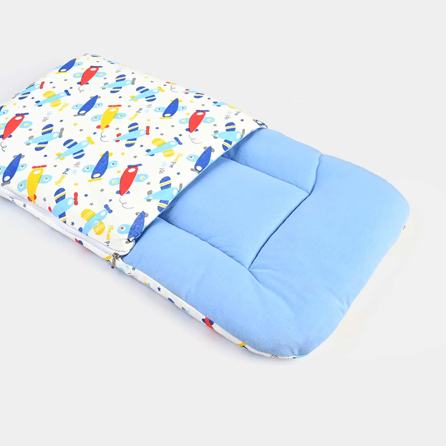 Baby Carry Nest Printed -White Blue Plane - Image 4