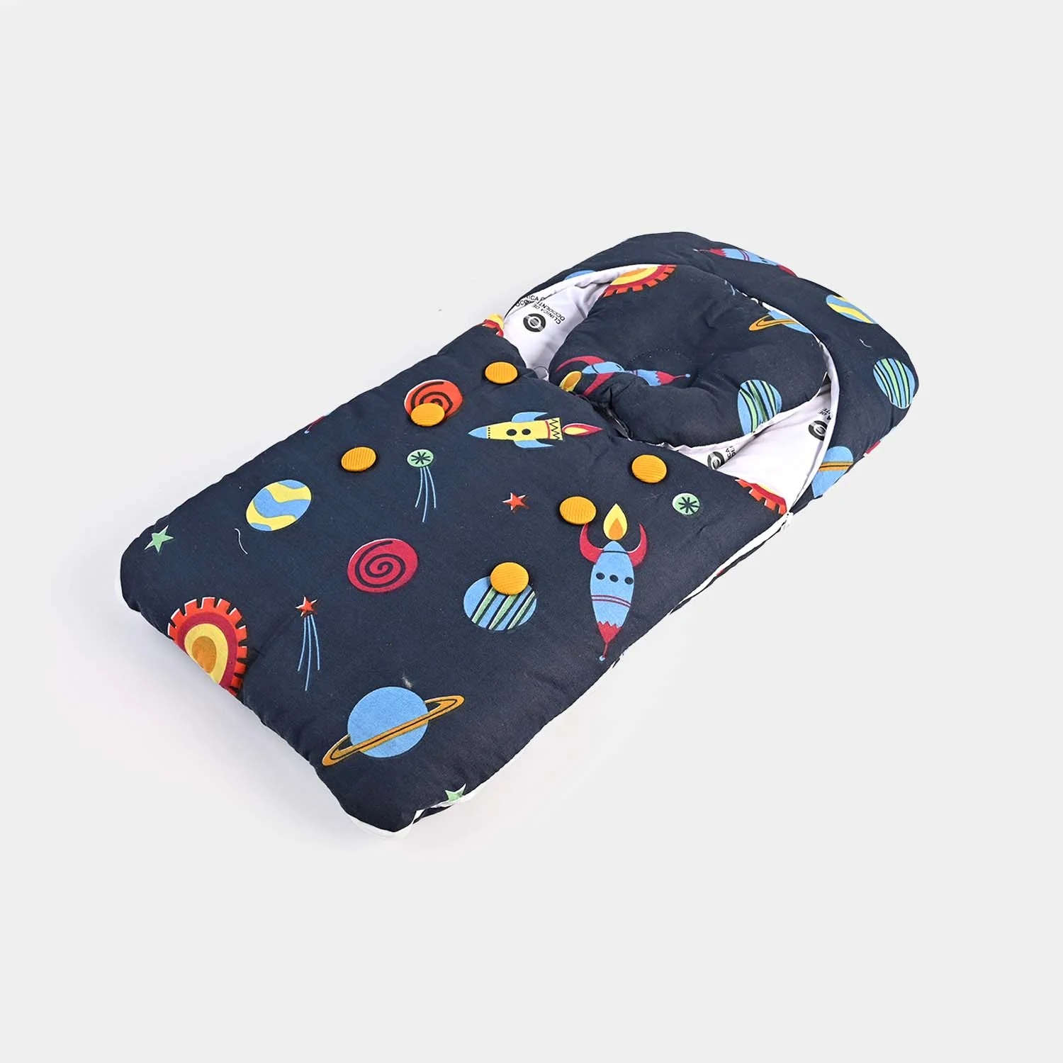 Baby Carry Nest with Head Pillow 1339 Navy Blue - Image 2