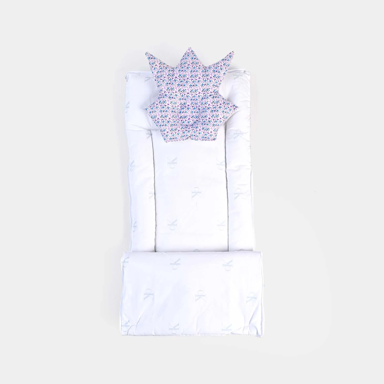Baby Carry Nest with Head Pillow 1339 White Purple - Image 4