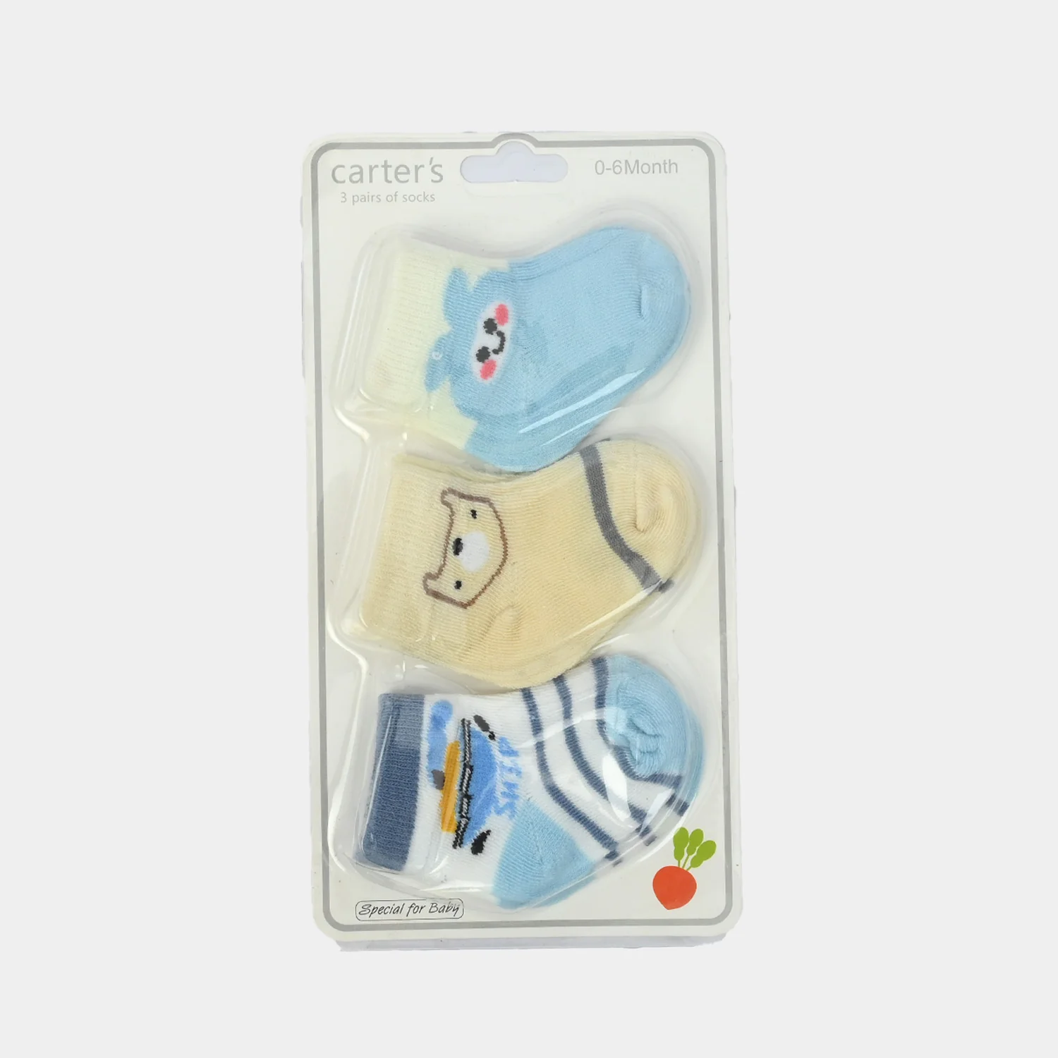 Carters Baby Socks 3Pcs | 0-6M - Image 2