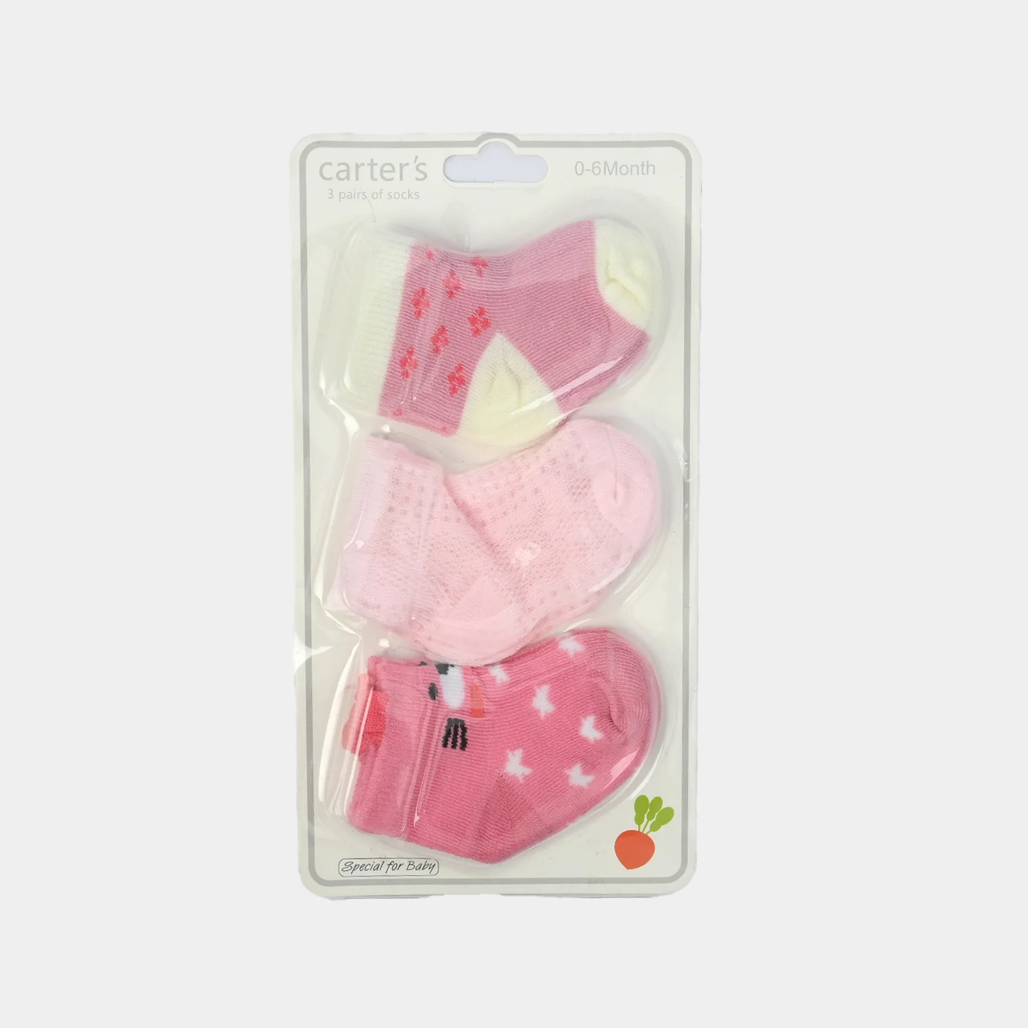 Carters Baby Socks 3Pcs | 0-6M - Image 2