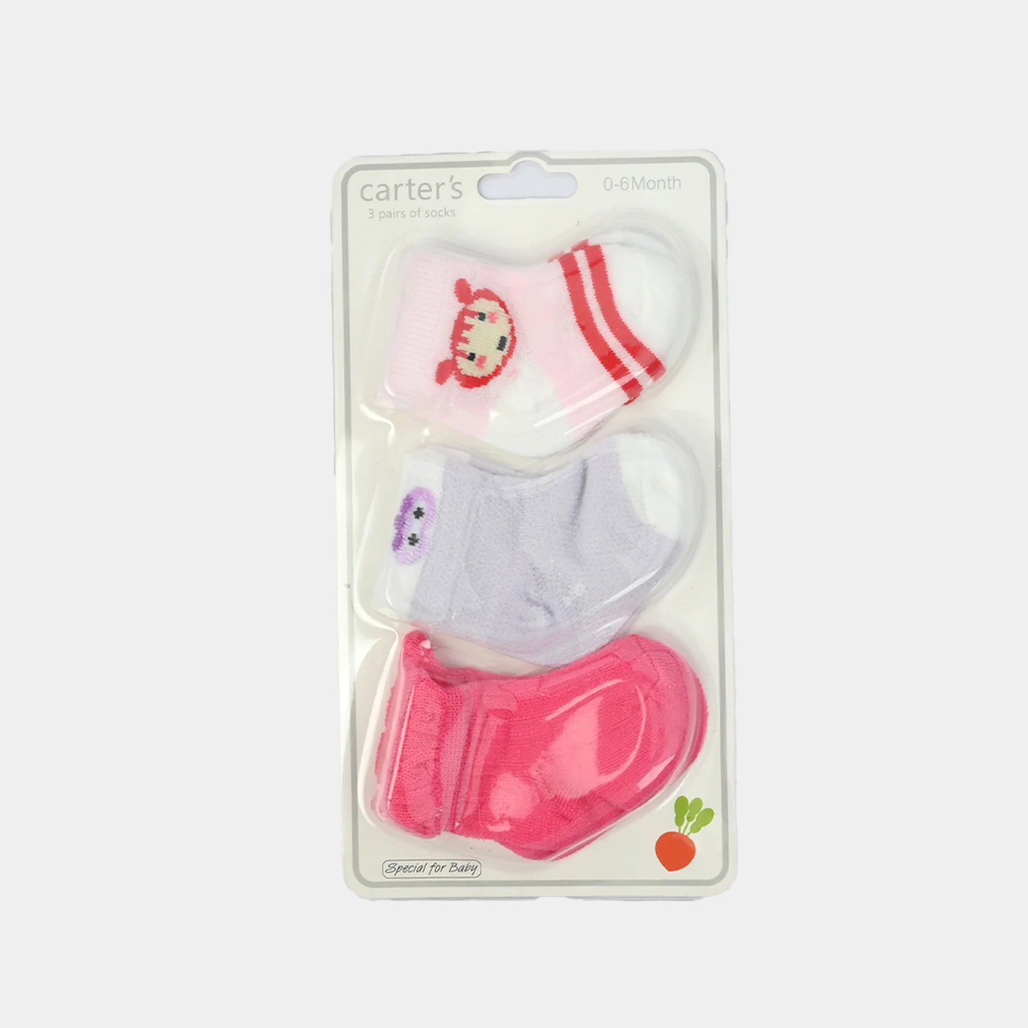 Carters Baby Socks 3Pcs | 0-6M - Image 2