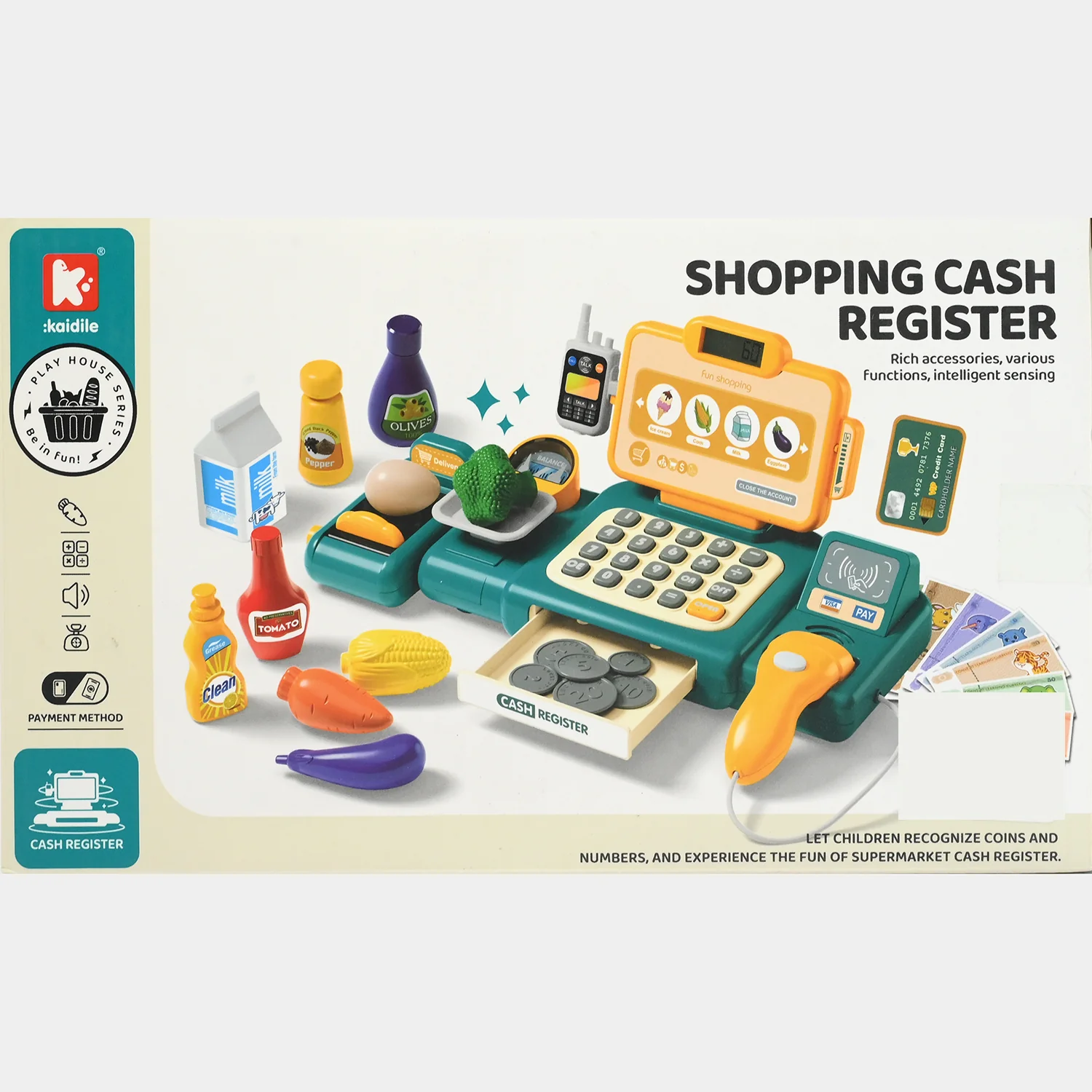 Shopping Cash Register Pretend Play Set - Image 7